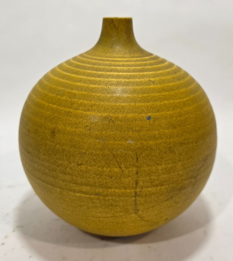 Vintage Stoneware Vase Japan Pottery Mid Century Modern Studio Free S&H