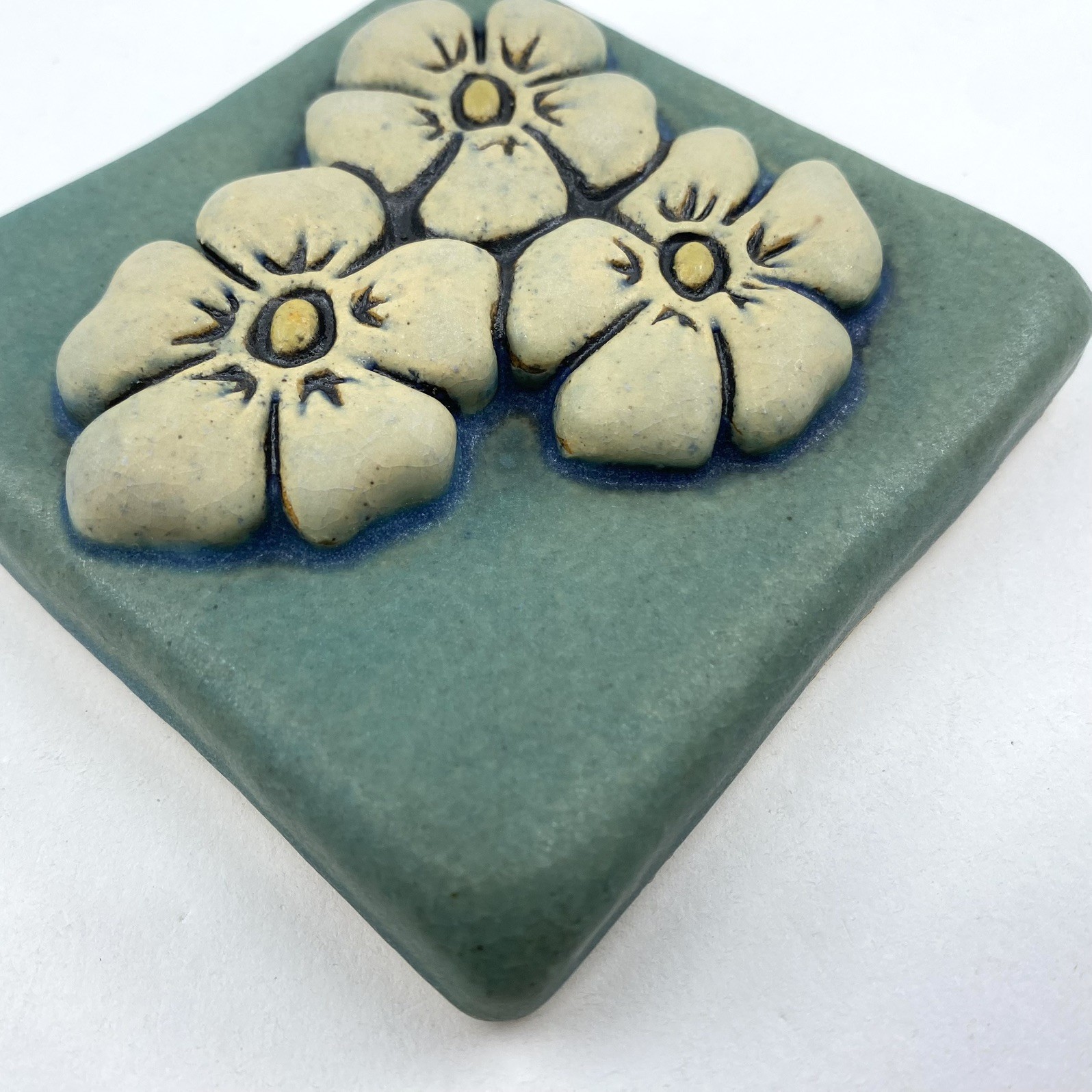 Phlox 4×4″ Ceramic Art Tile By Gretchen Kramp