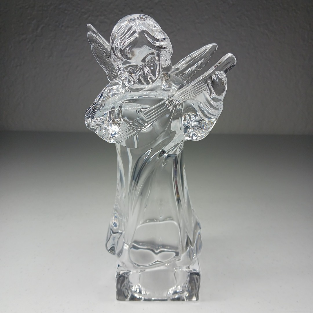 Mikasa Full Lead Crystal Angelic Mandolin Herald Collection Germany Angel