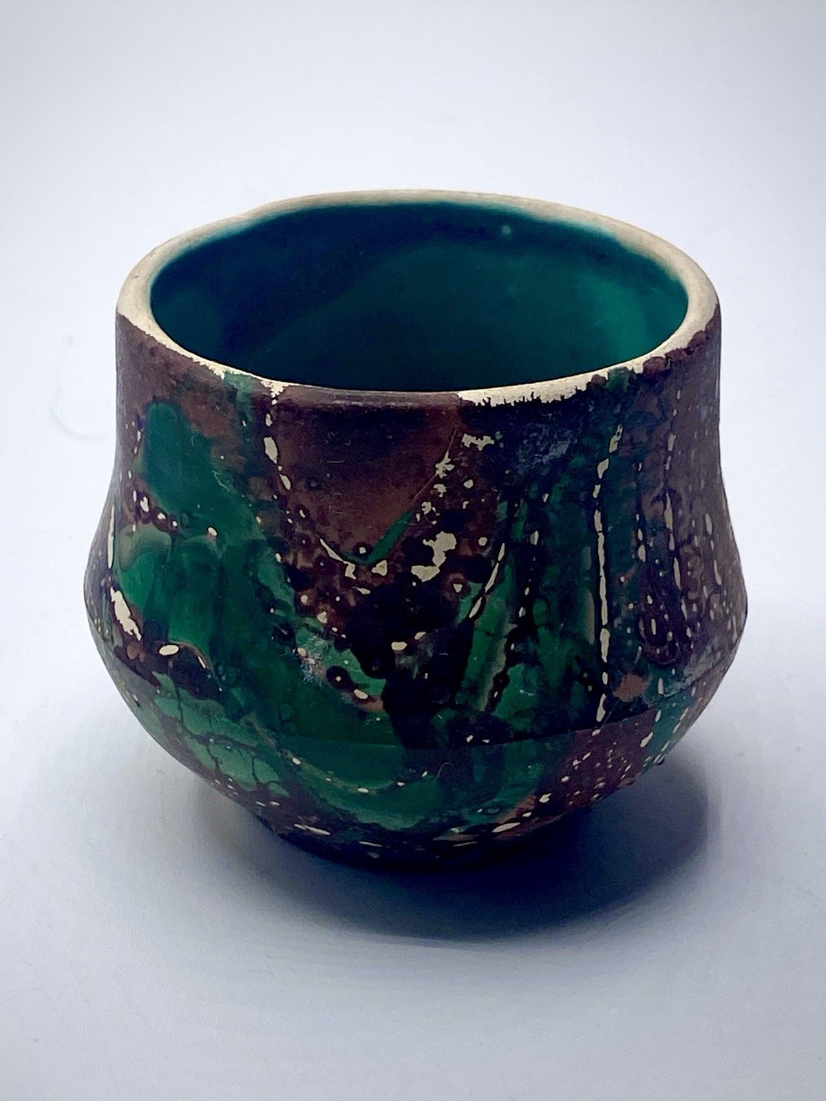 Rare Early Fine VTG Nemadji Swirl Mini Pot Garden of the Gods Pottery Colorado