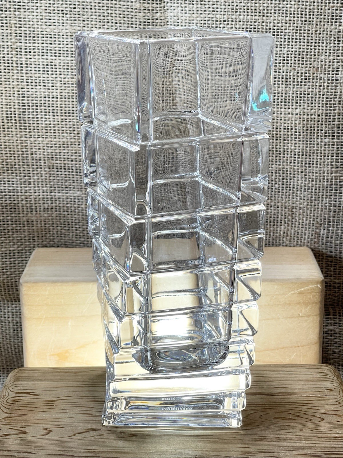 VTG Rosenthal Studio-Line Turnus Crystal Tower Vase / GERMANY