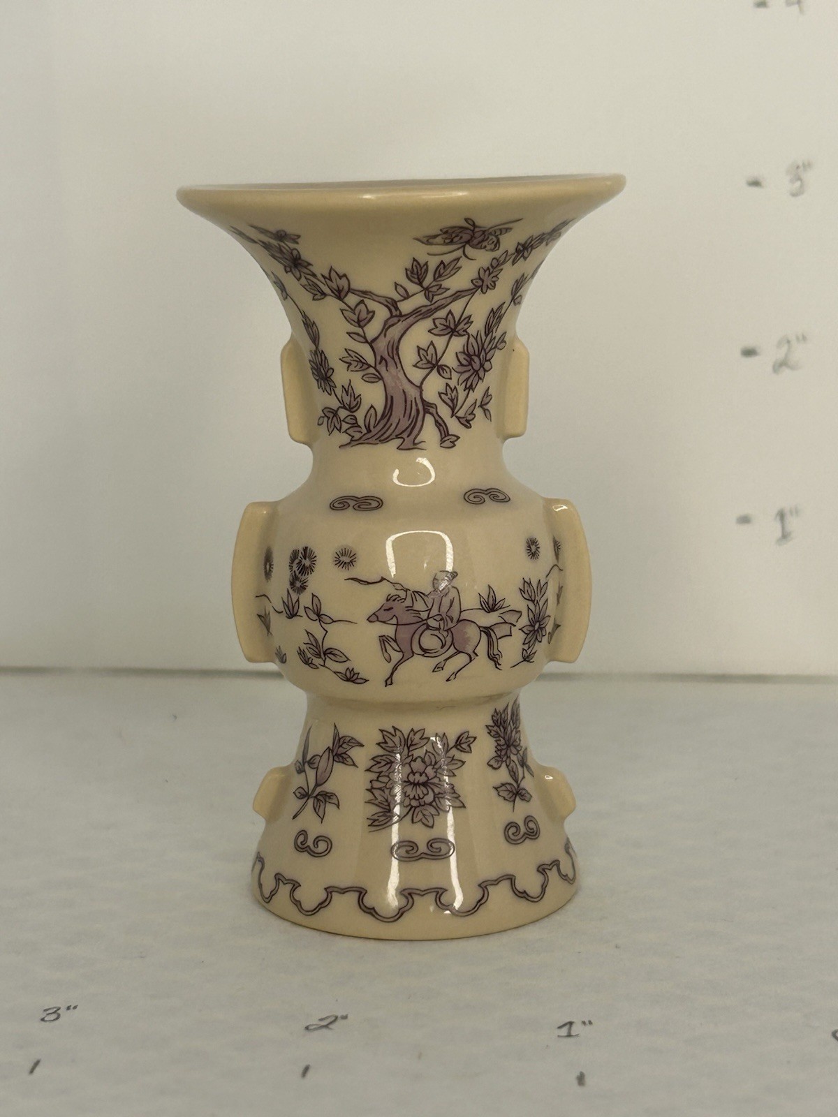 Franklin Mint Lot of Japan Mini Ceramic Vases ©1980/1981 FP Floral
