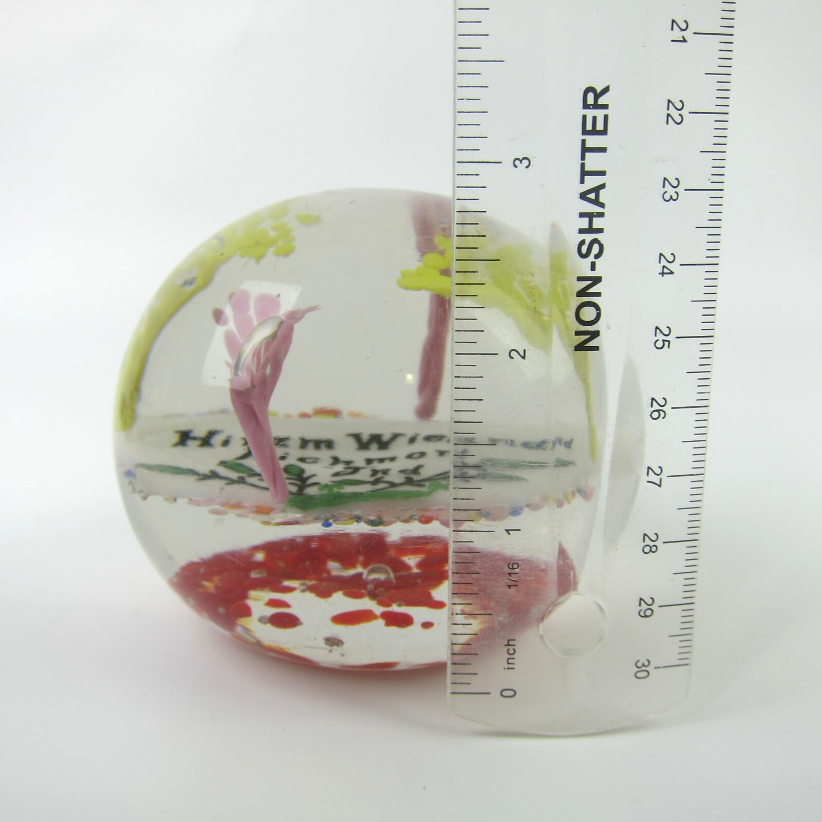 Vintage Art Glass Paperweight Degenhart Cambridge Ohio Hiram Wieland Richmond IN