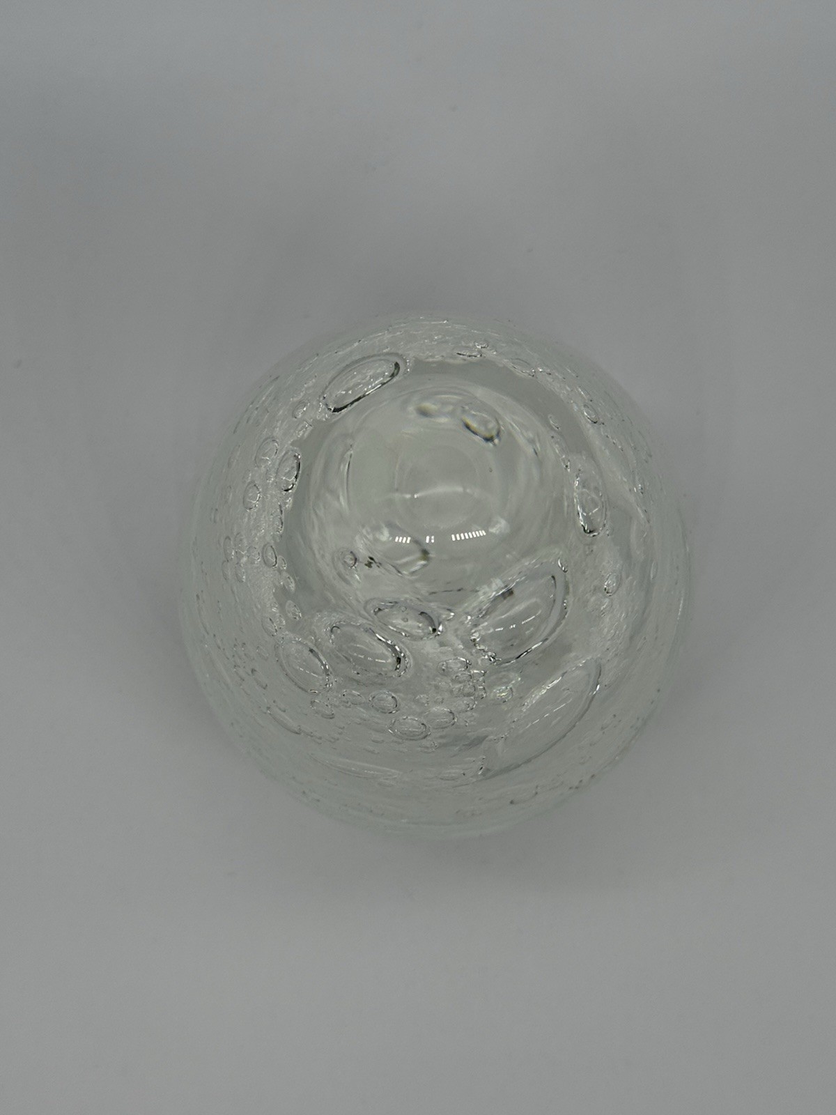 Rollin Karg Art Mary Jane Teall Award Glass Iridescent Paperweight 5.5” 2 lbs.