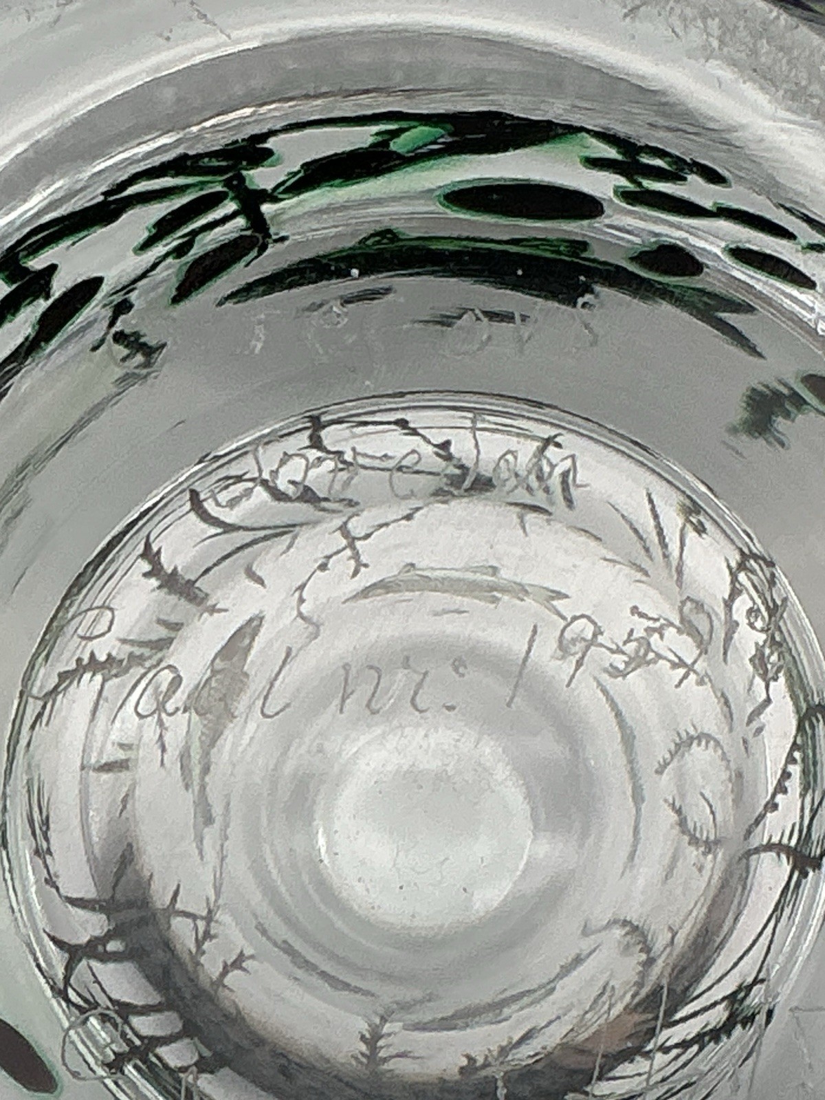 Orrefors Fish Underwater Aquarium Graal Vase Edward Hald Sweden 5.25 Inches