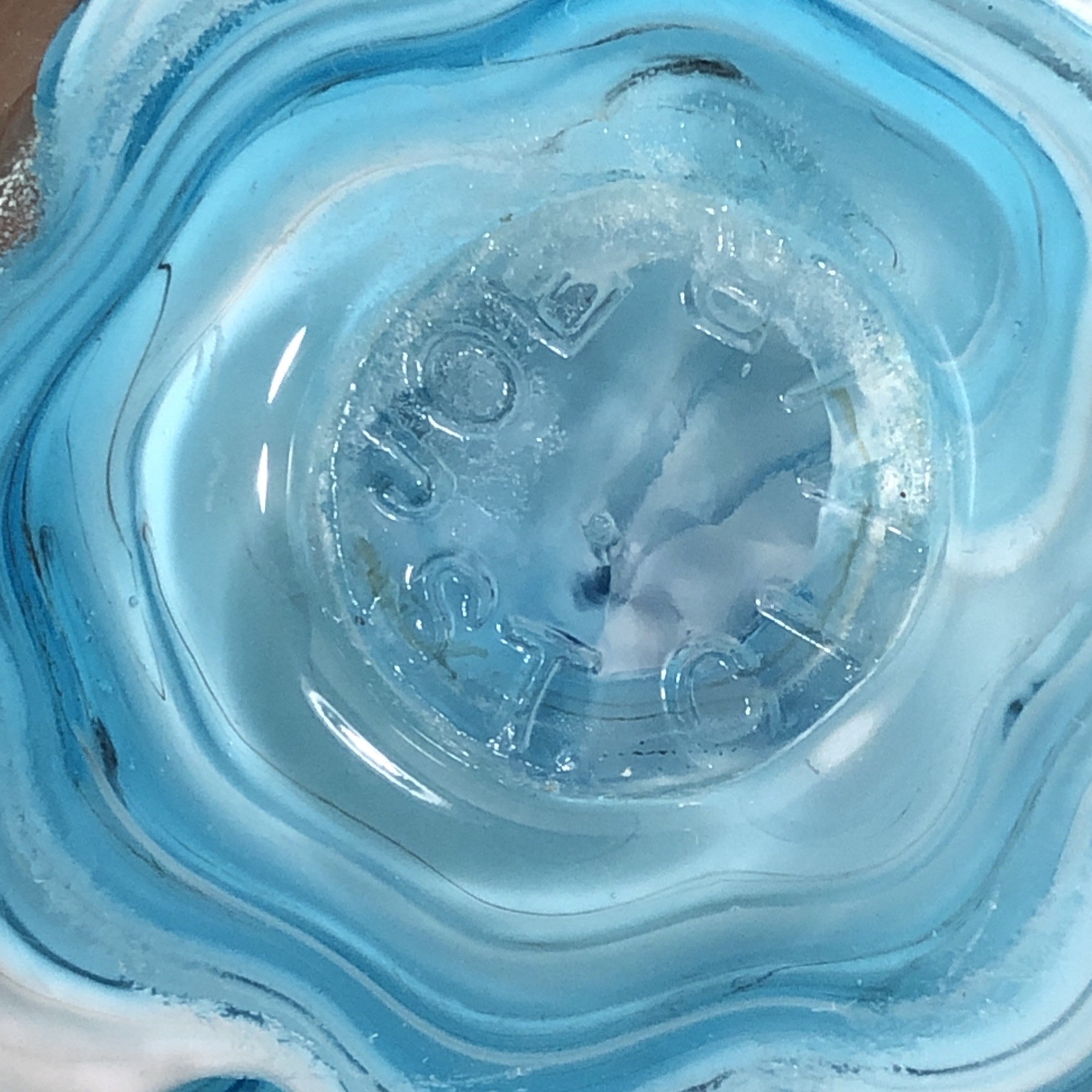 Vintage Joe St. Clair Sulphide Blue Seagull Sea Bird Figurine Glass Paperweight