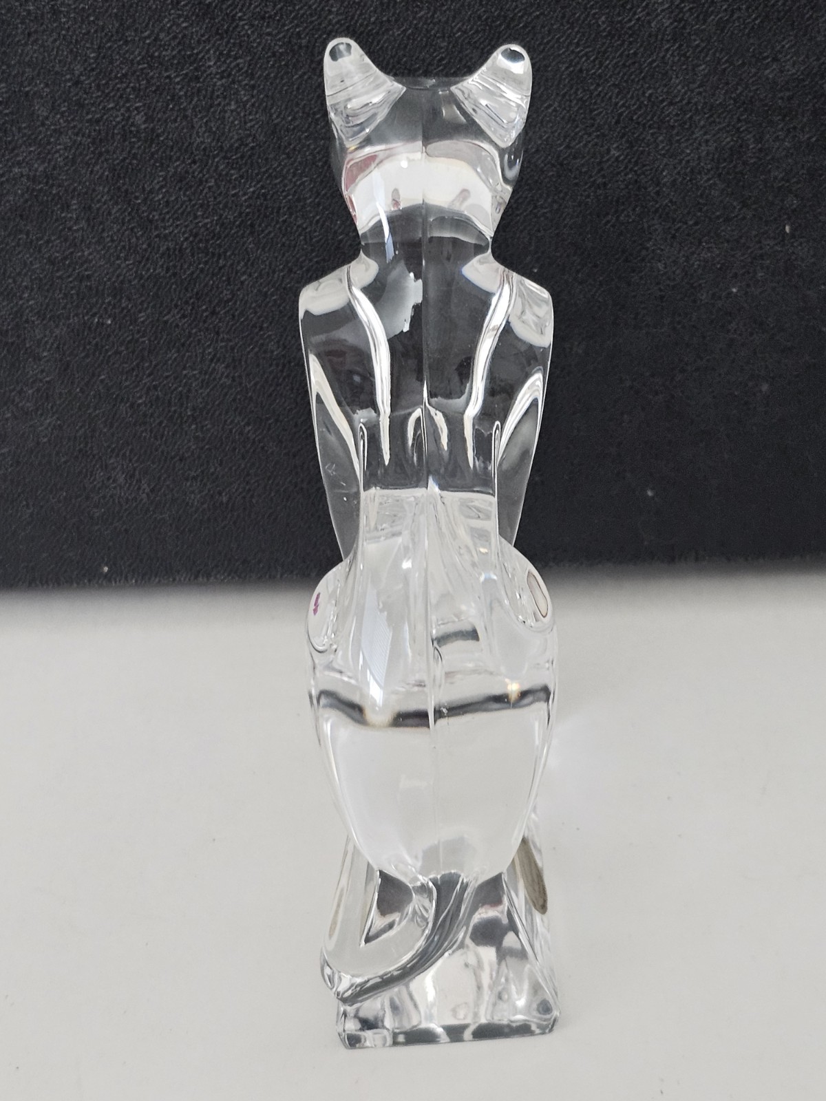JG Durand Crystal Egyptian Cat Figurine Animal Boutique France 5.5in