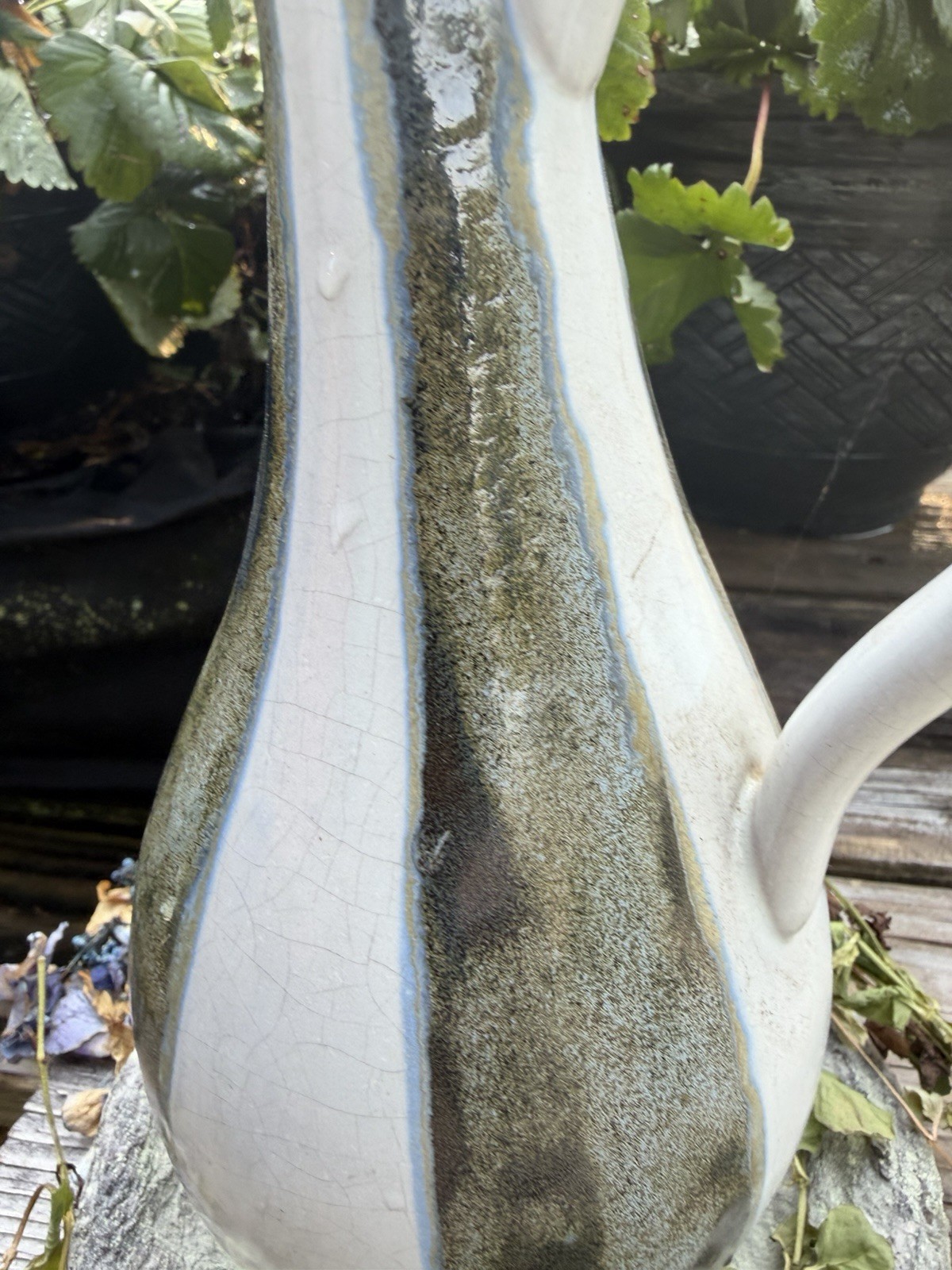 Vintage Schramberg Keramik Daniela 76 Pitcher Vase West Germany MCM Pottery 10.5