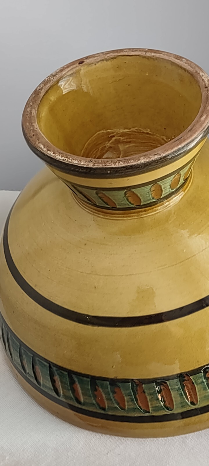 Mid 20th Century Modern Pottery Vase Planter Bowl
