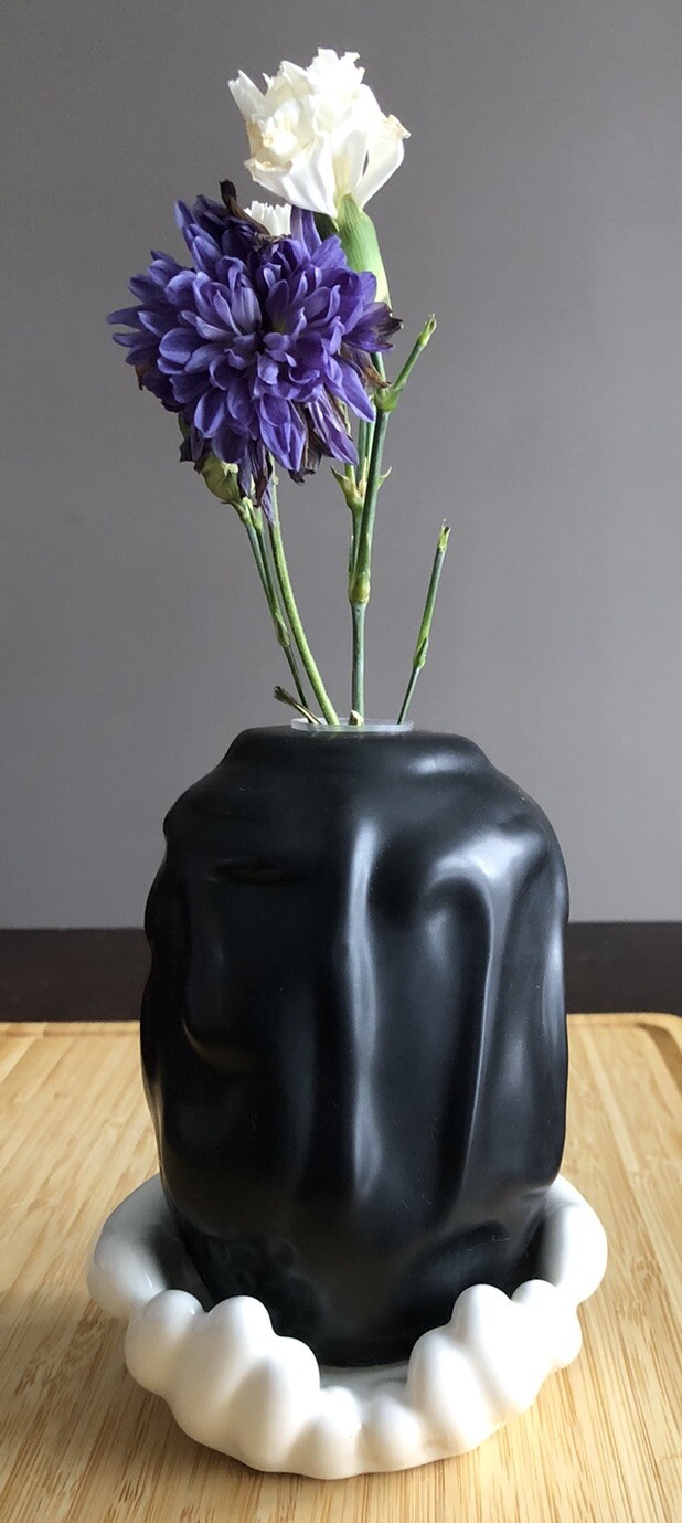 Weird IKEA Bud Vase Eclectic Decor Per B Sundberg Föremål Black Face White Hands