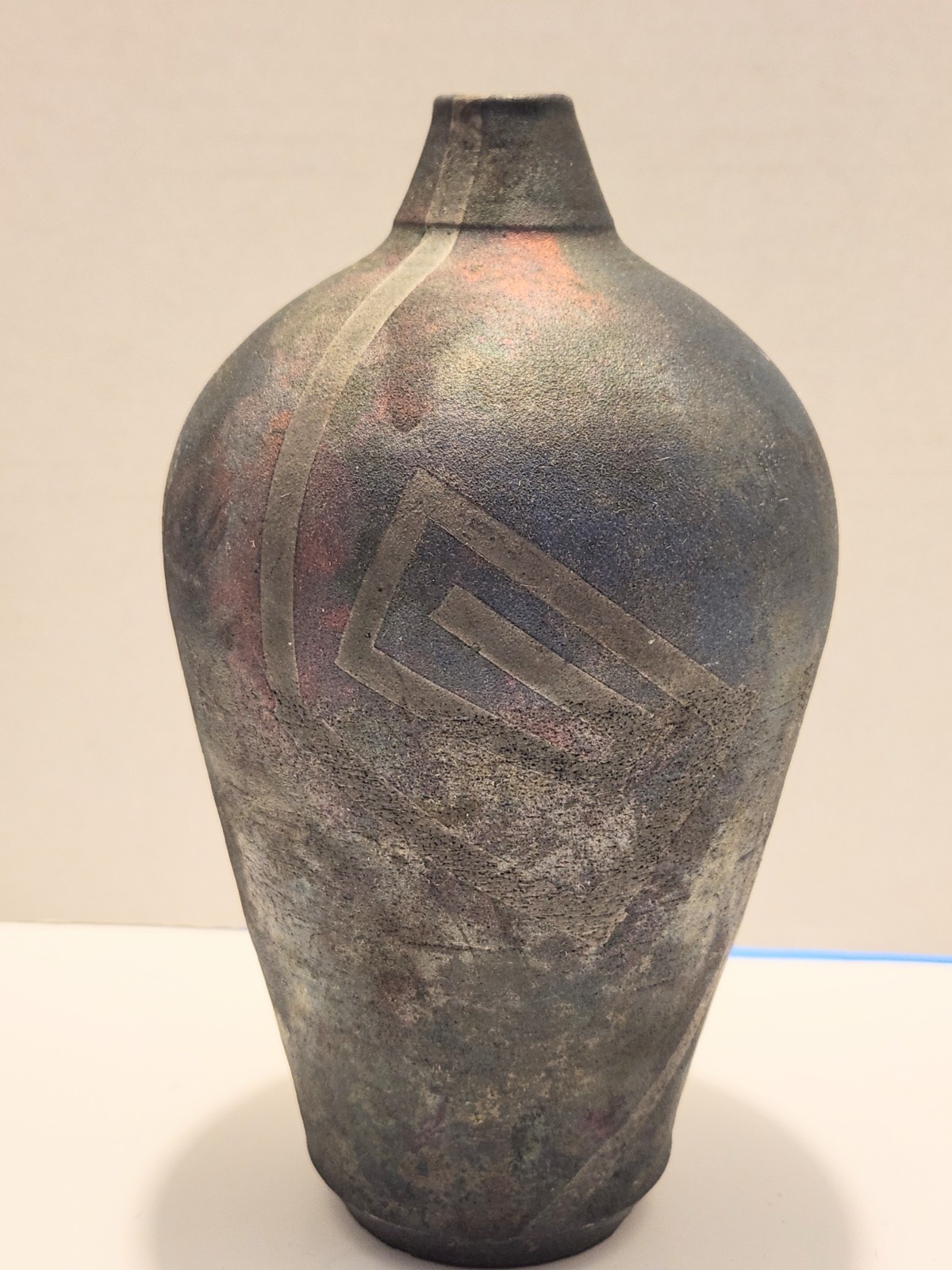 3 Raku Studio Crafted Ceramic Vases, One-of-a-kind, Handcrafted Pottery, Signed