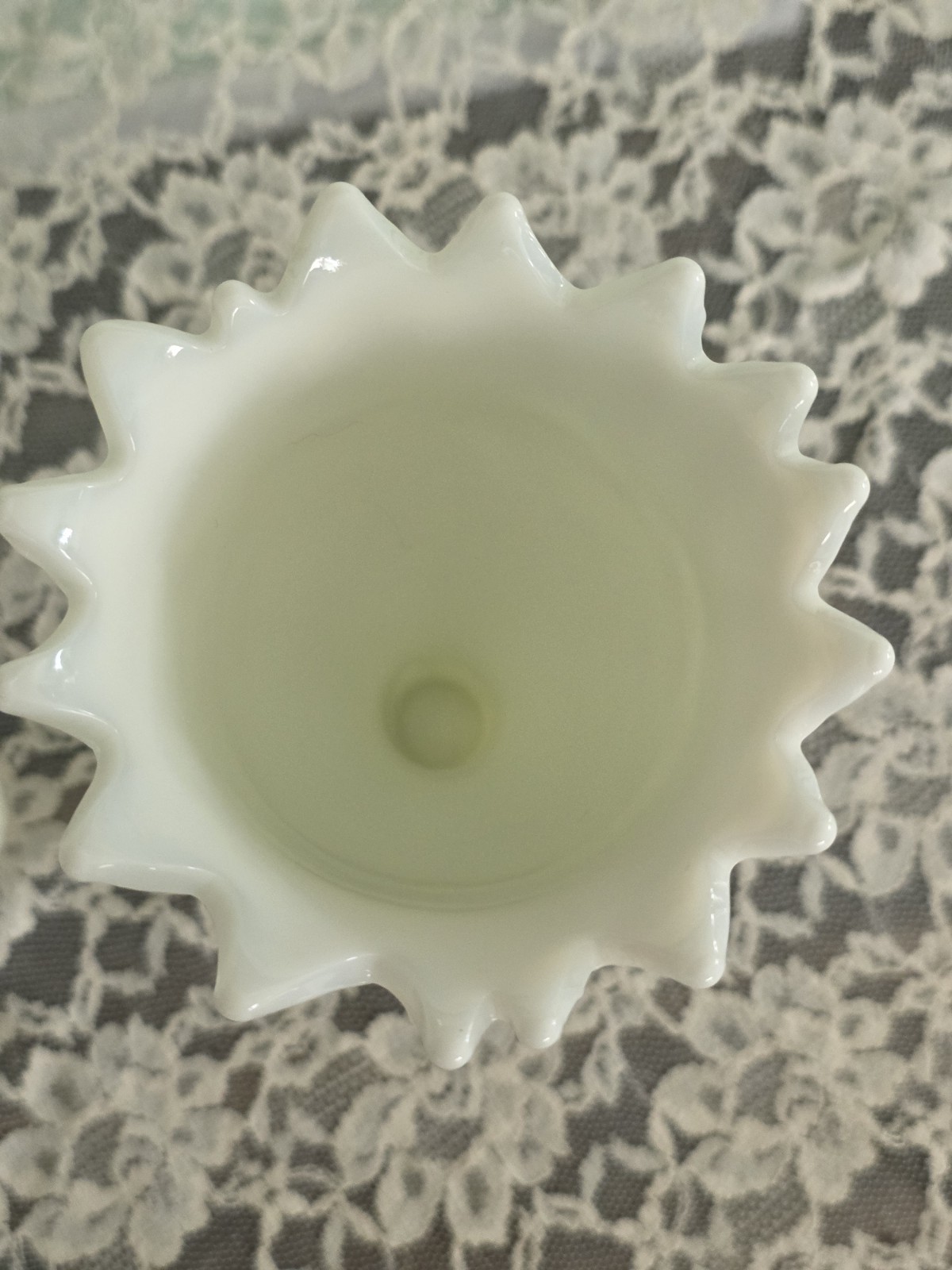 Vintage Westmoreland Milk Glass Lily of the Valley Vases 7.25″ Set of 2