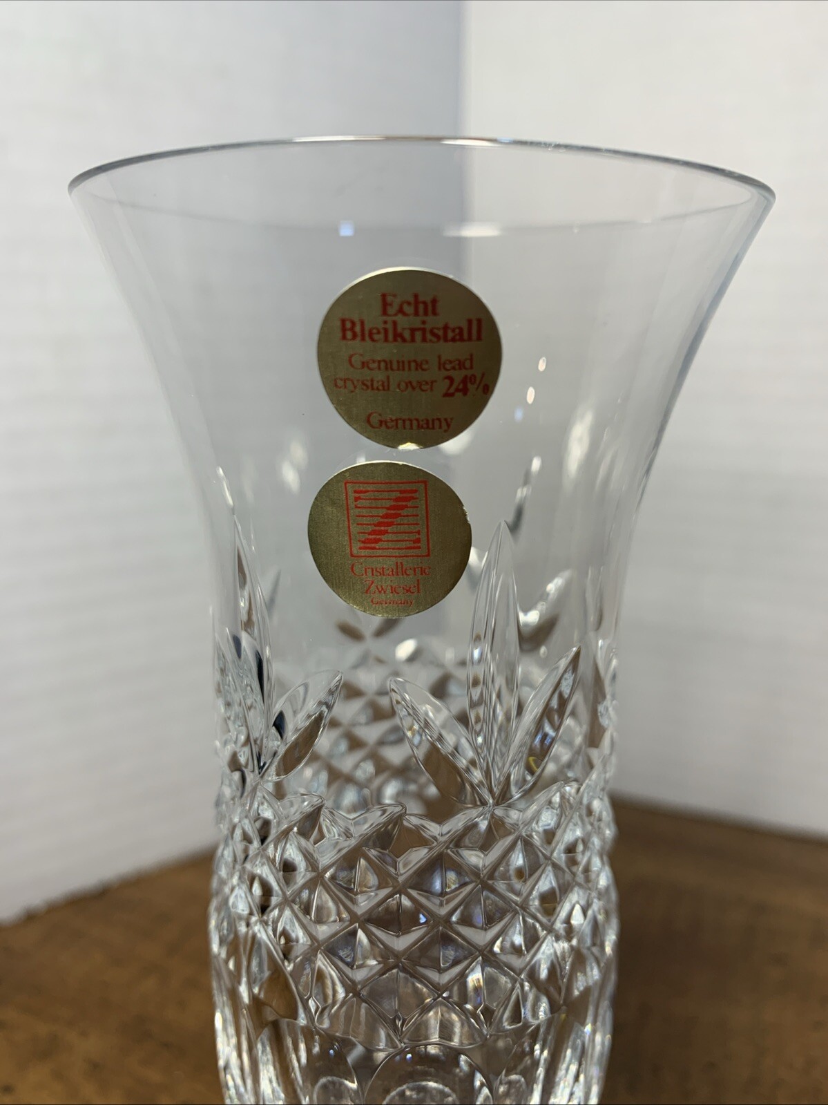echt bleikristall crystal Vase 6” Germany