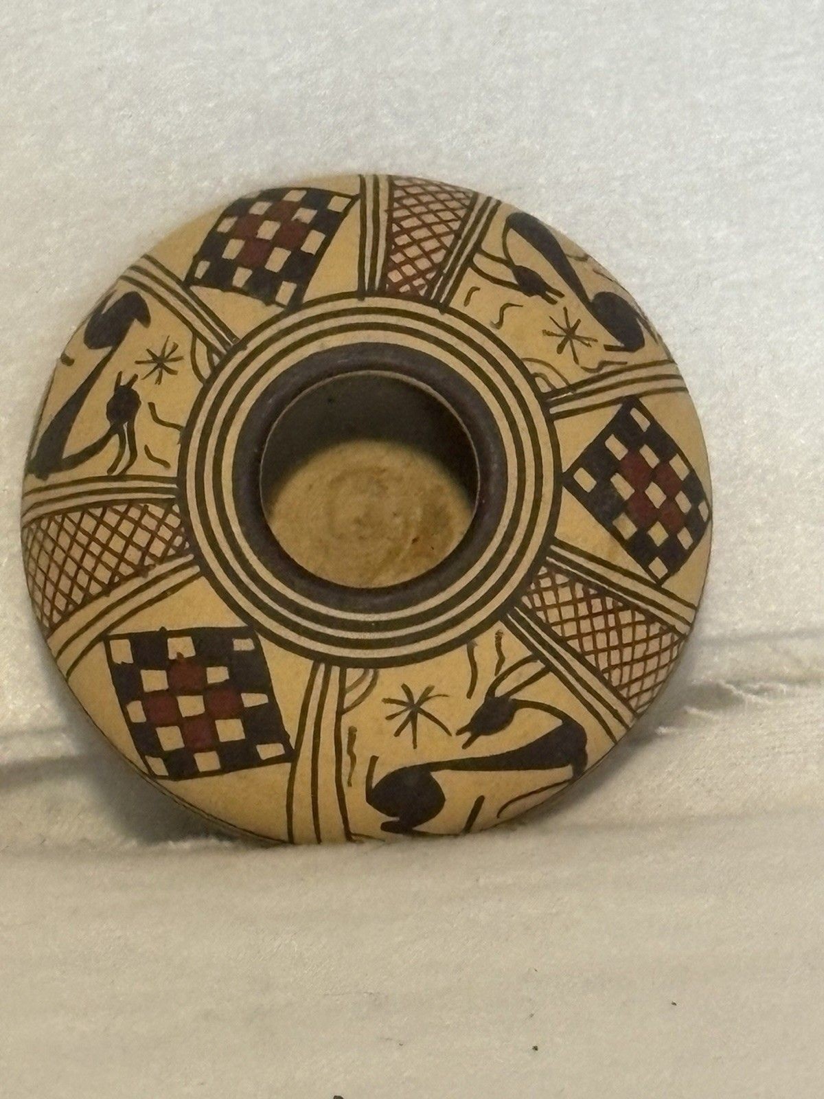 Very Detailed Intricate Handmade Pottery Vessel From Greece Perfect Condition