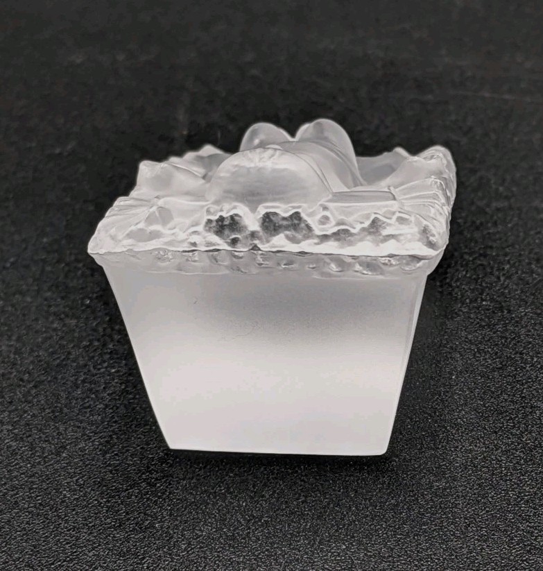 Lalique Crystal Nativity Scene Joseph Mary Baby Jesus Discontinued Set As Is