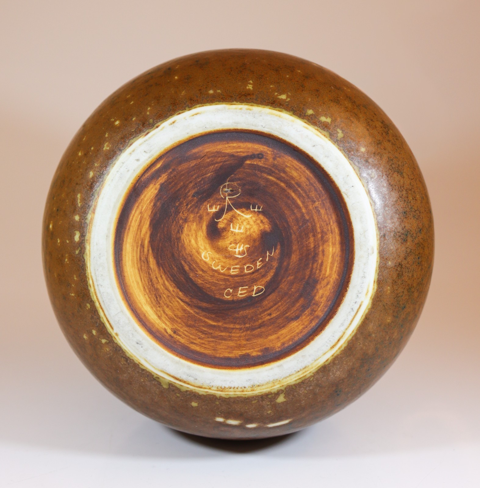 Large Brown Vase – Carl-Harry Stålhane – Rörstrand Midcentury Modern