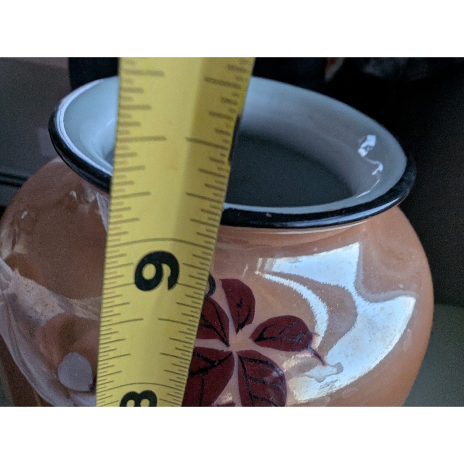Lusterware Vase w/ Parrot 8 3/4″, Marked Japan
