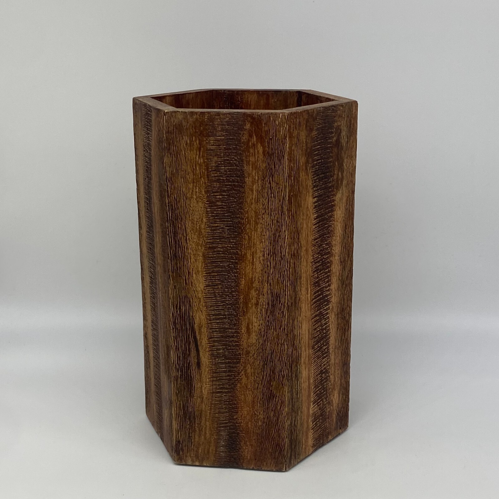 Target Threshold Modern Hexagon Wooden Vase (Not Water Safe) FREE SHIPPING!!