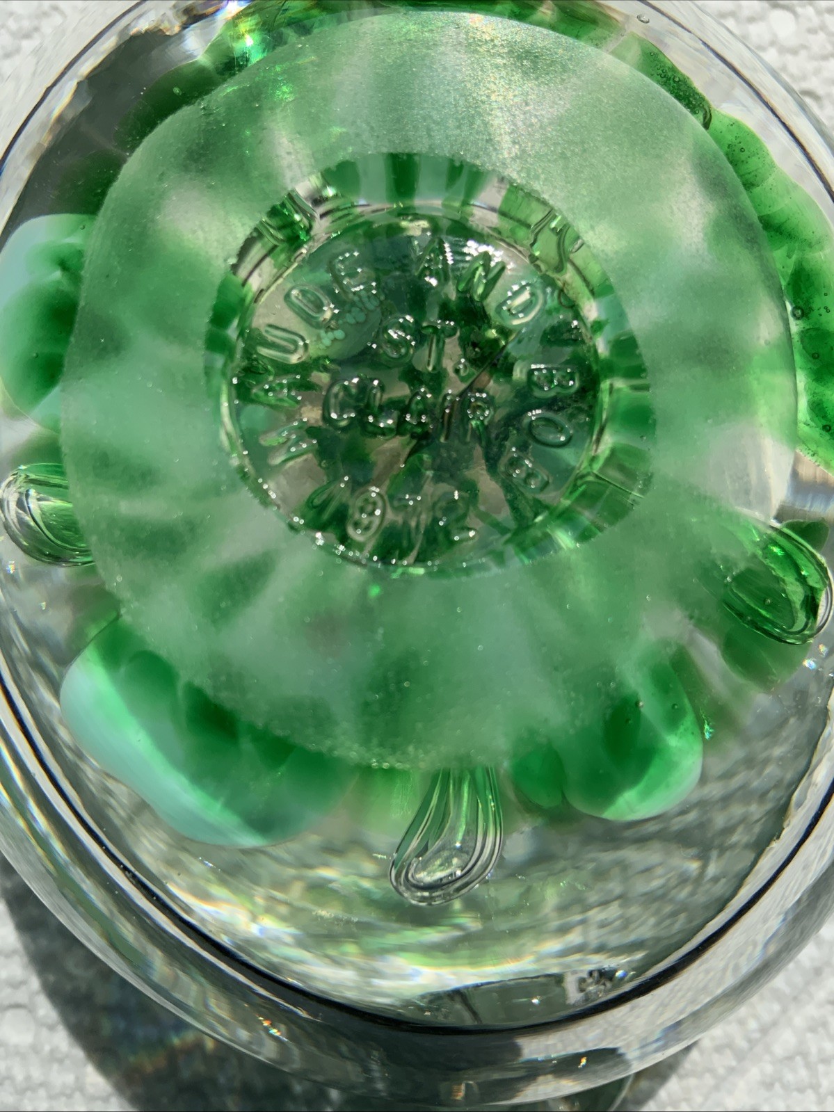 Joe St Clair Glass Bowl Ashtray Paperweight