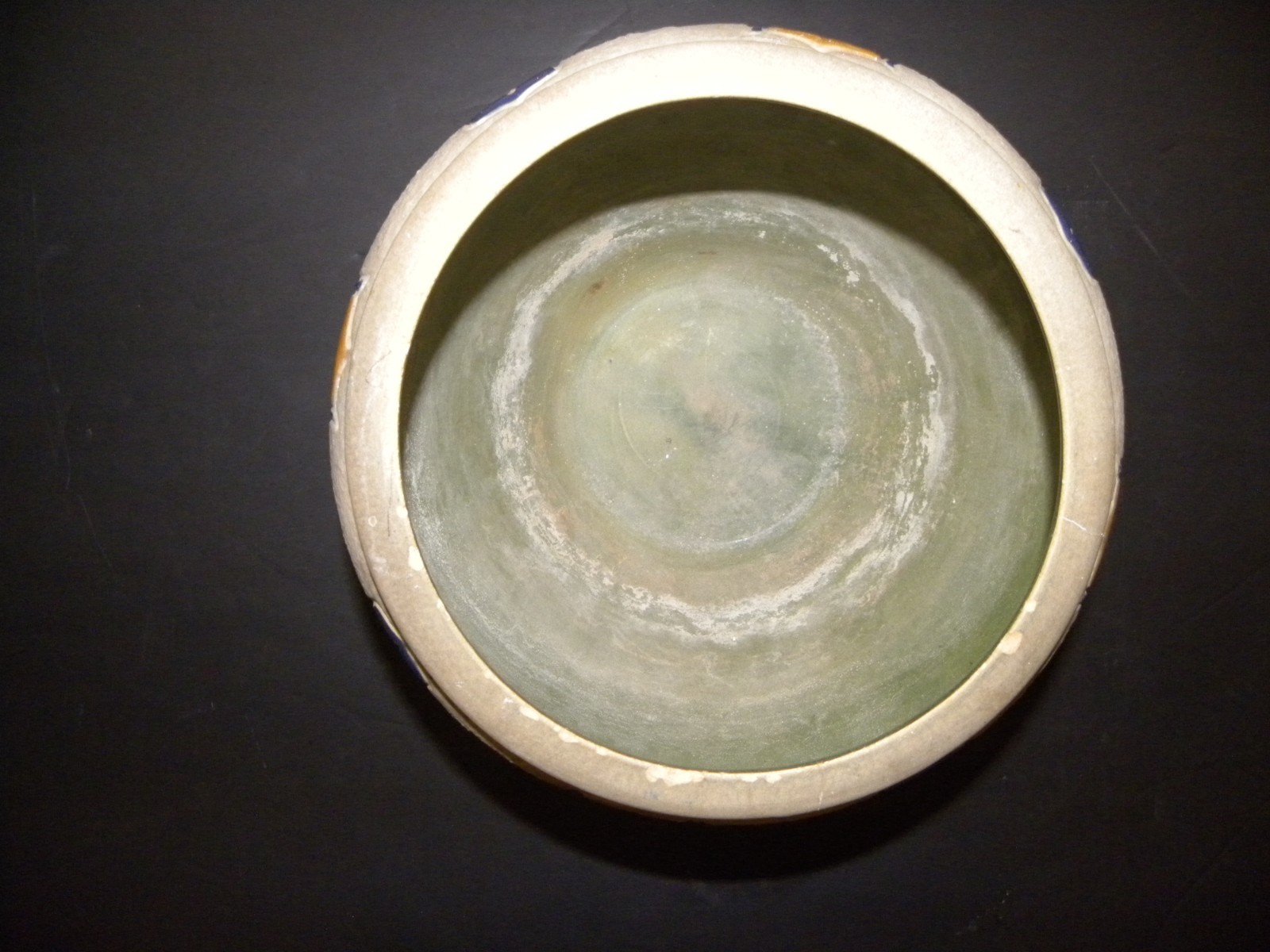 An Arts & Crafts Roseville Mostique Line Cachepot Designed By Frederick H Rhead