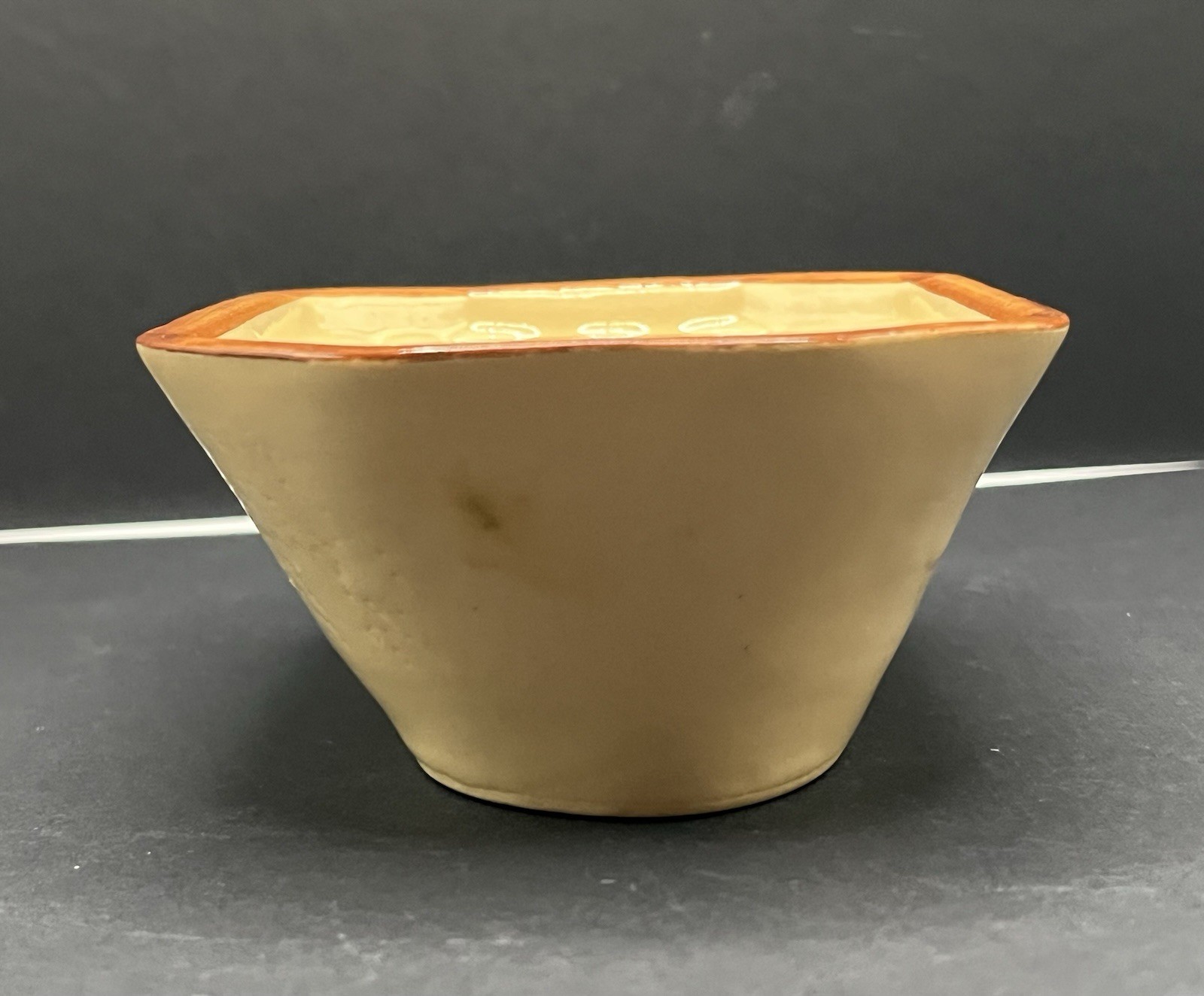 Vintage Set Of Glazed Ceramic Pottery Jello Molds – Pear – Grapes Design