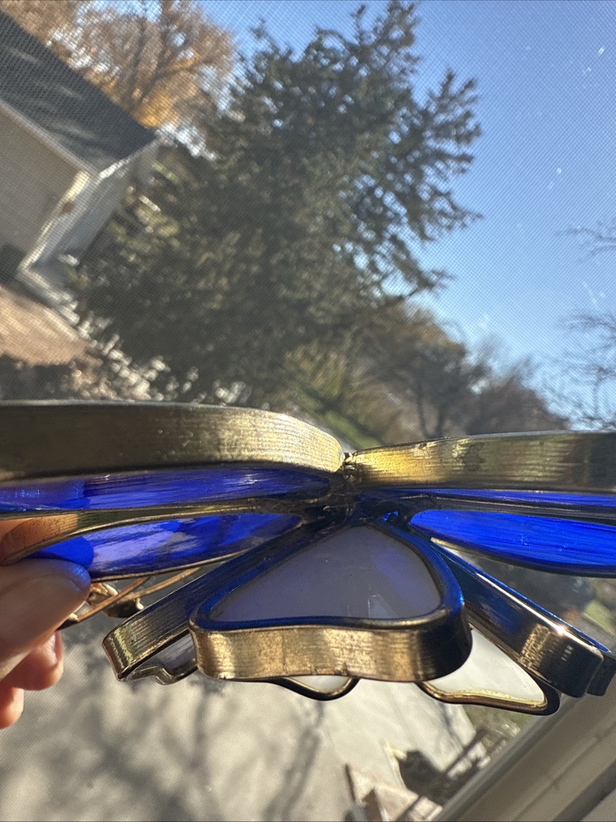 Hand Crafted Glass Columbine Flower