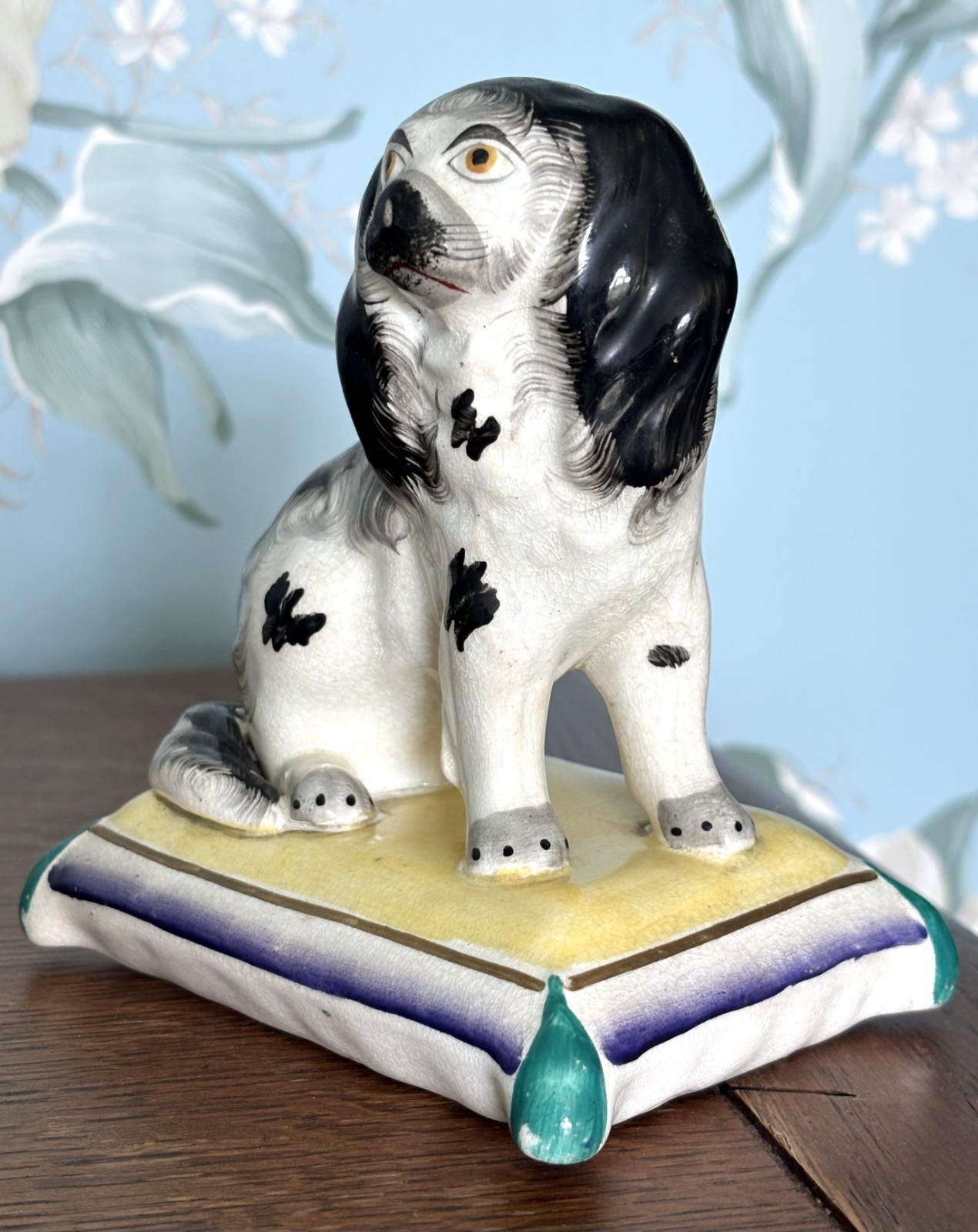 C1860 Antique Staffordshire Spaniel