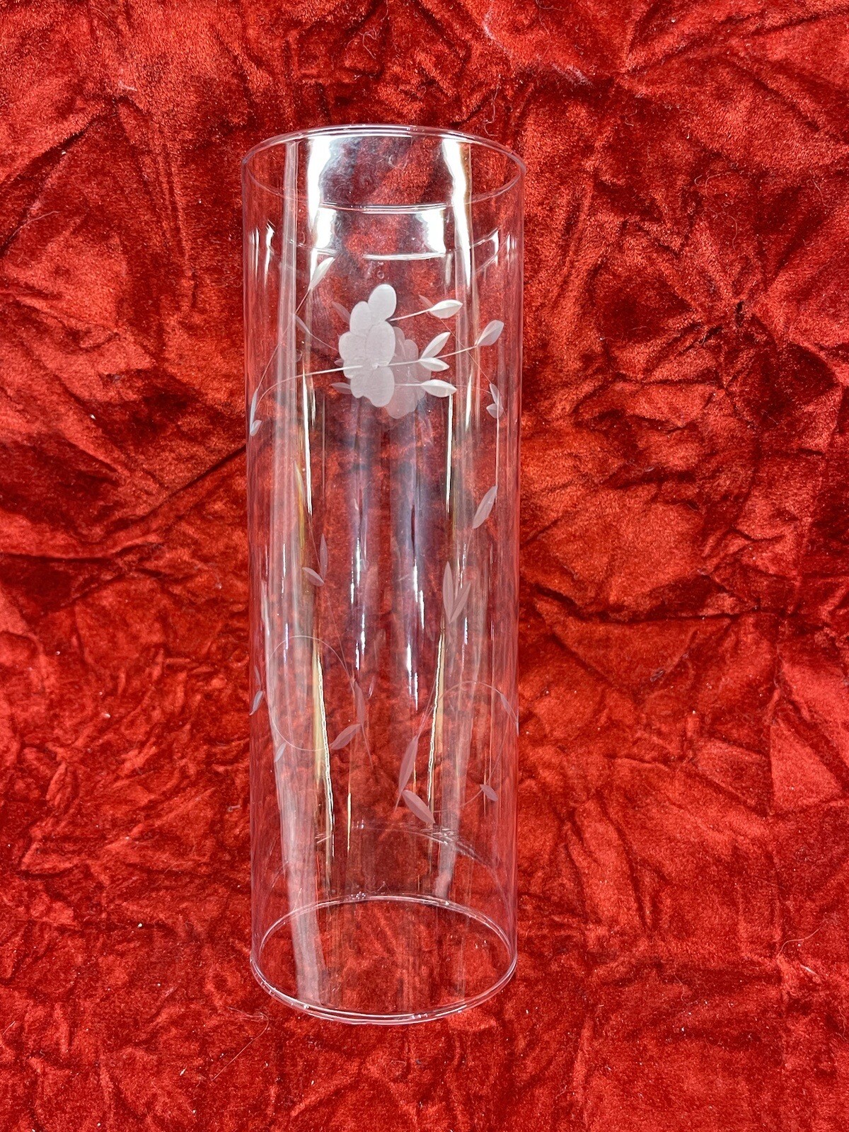 Princess House Heritage Crystal Glass Cylinder Globe For Candlestick Replacement