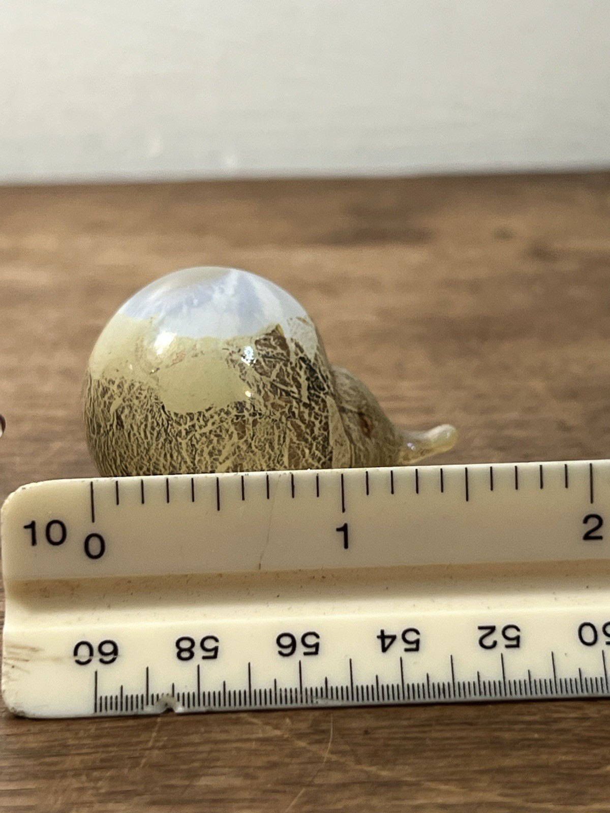 2 Pc. Handblown Art Glass Hedgehog Murano Gold Fleck Mini Decor Small Animal