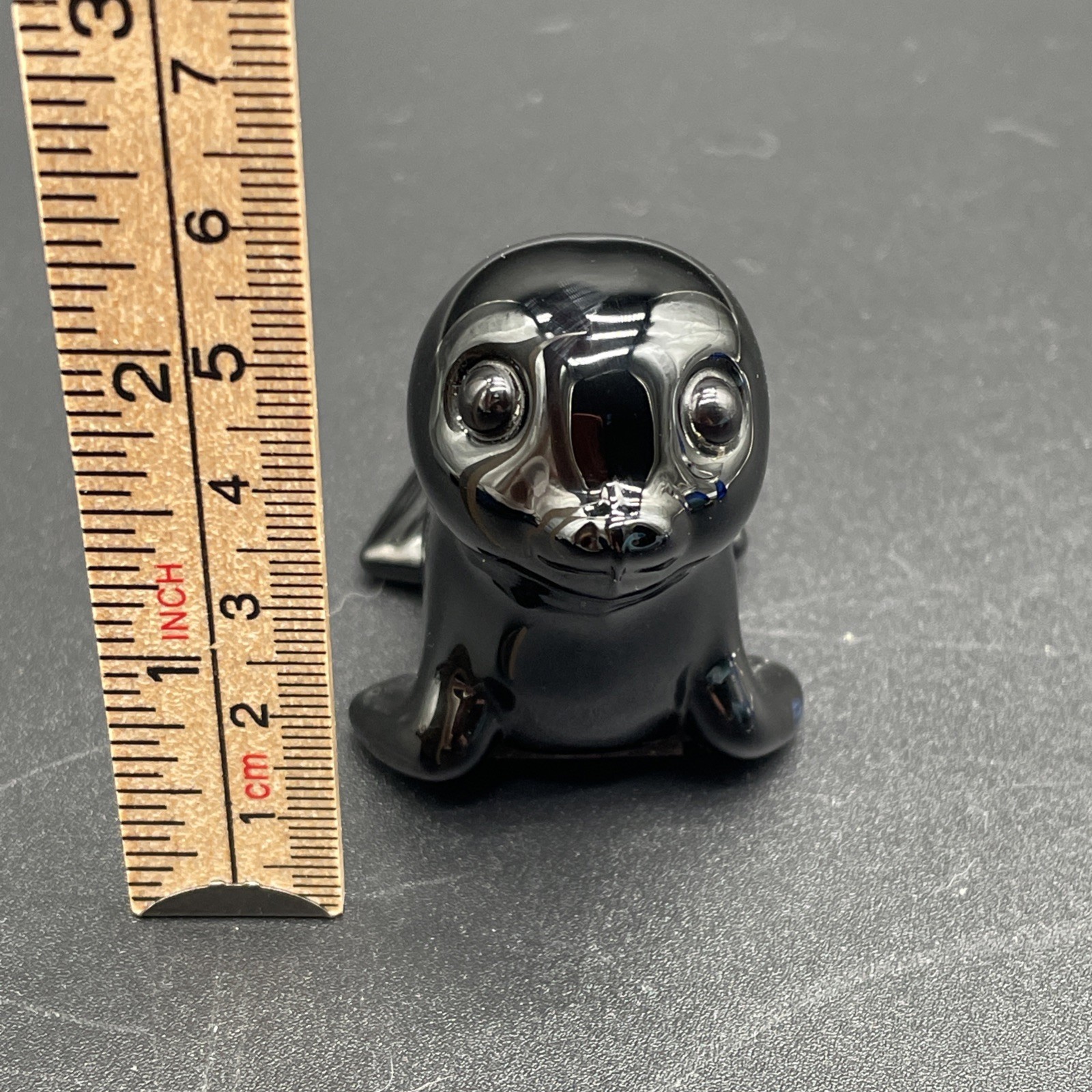 Vintage Oneida Black Seal Figurine Over 24% Lead Crystal Excellent Orig. Sticker