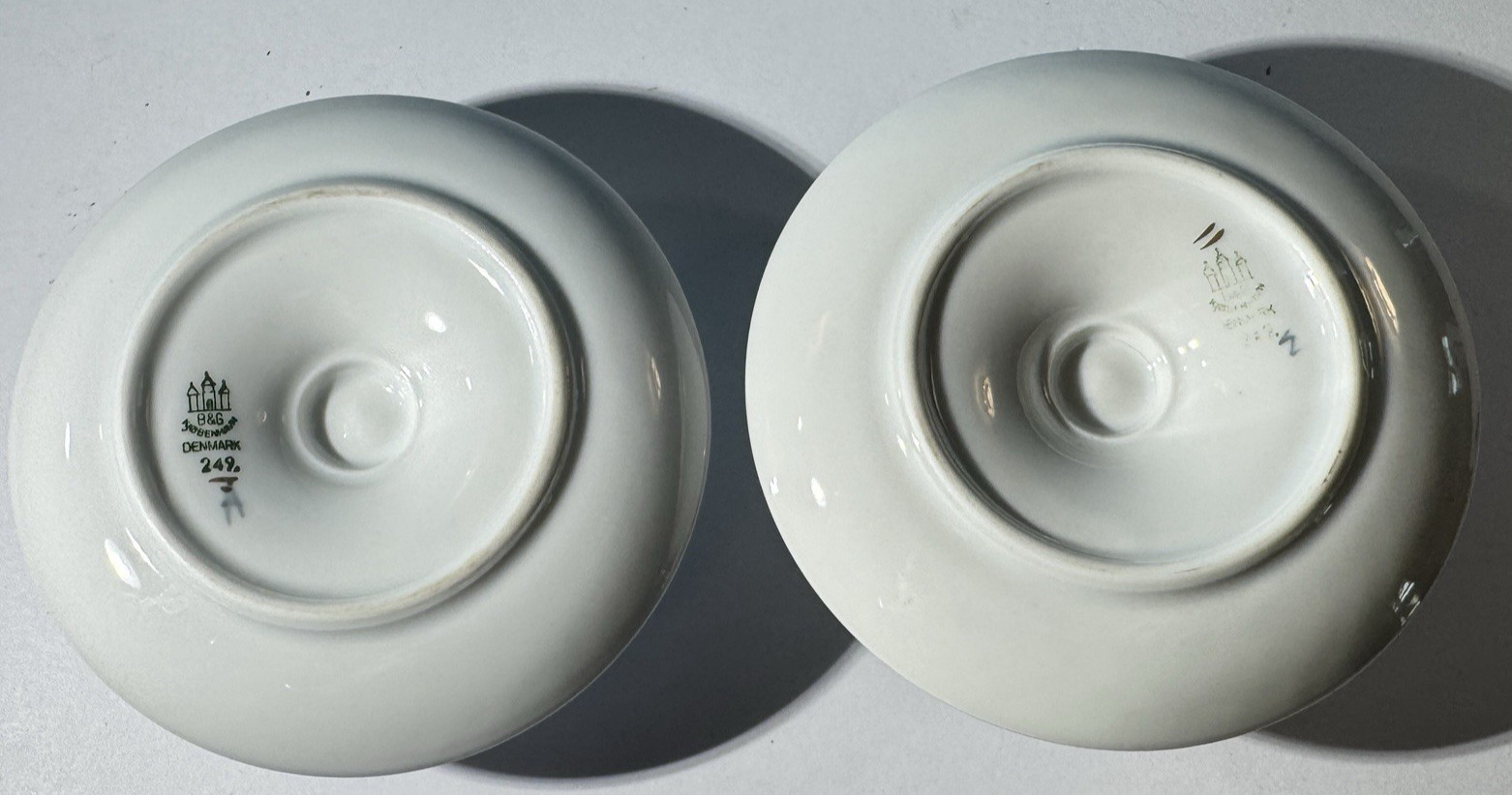 Vintage Set Pair B & G Denmark 249 Candle Holder Seagulls Birds Bing Grondahl