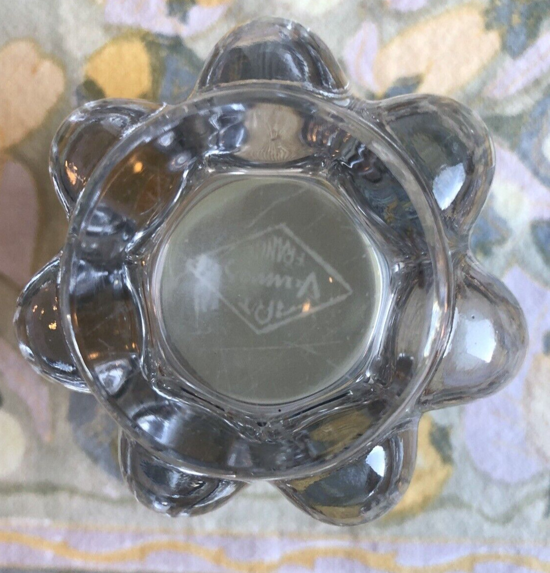 Vintage Art Vannes French Crystal Vase Clear France