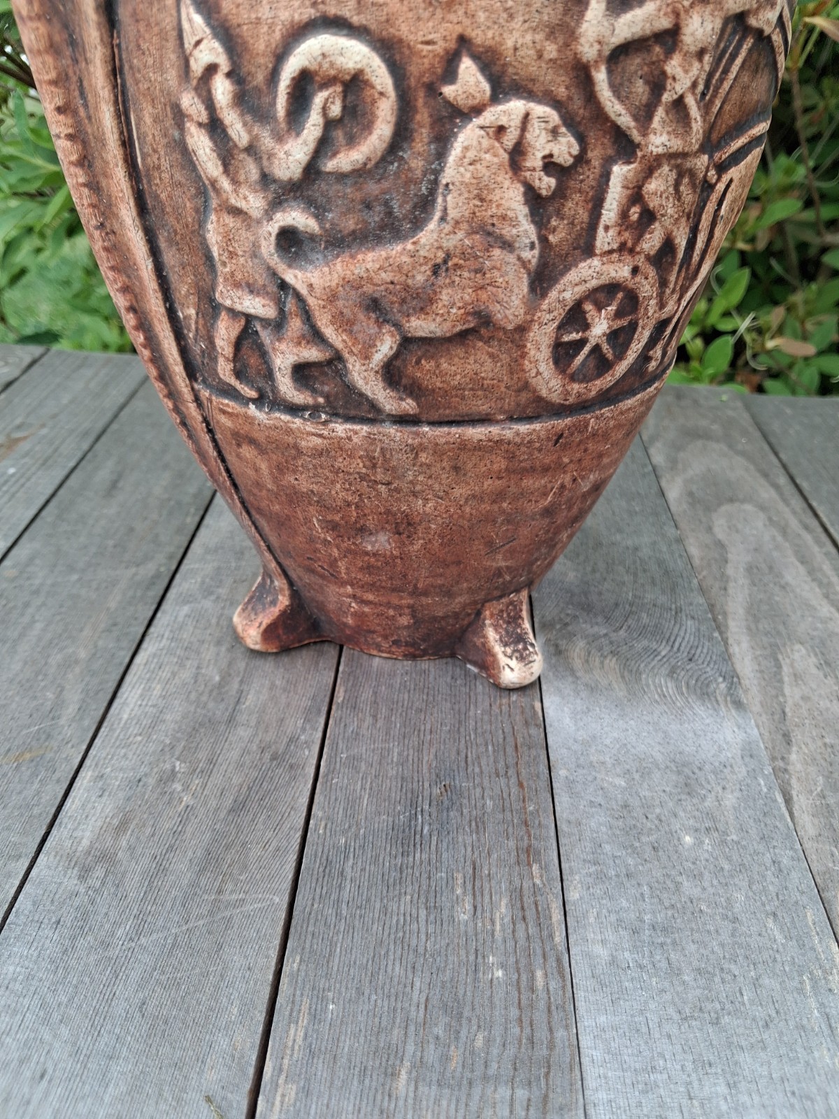 Vintage Egyptian Style Studio Pottery Vase – Pharaoh Handles