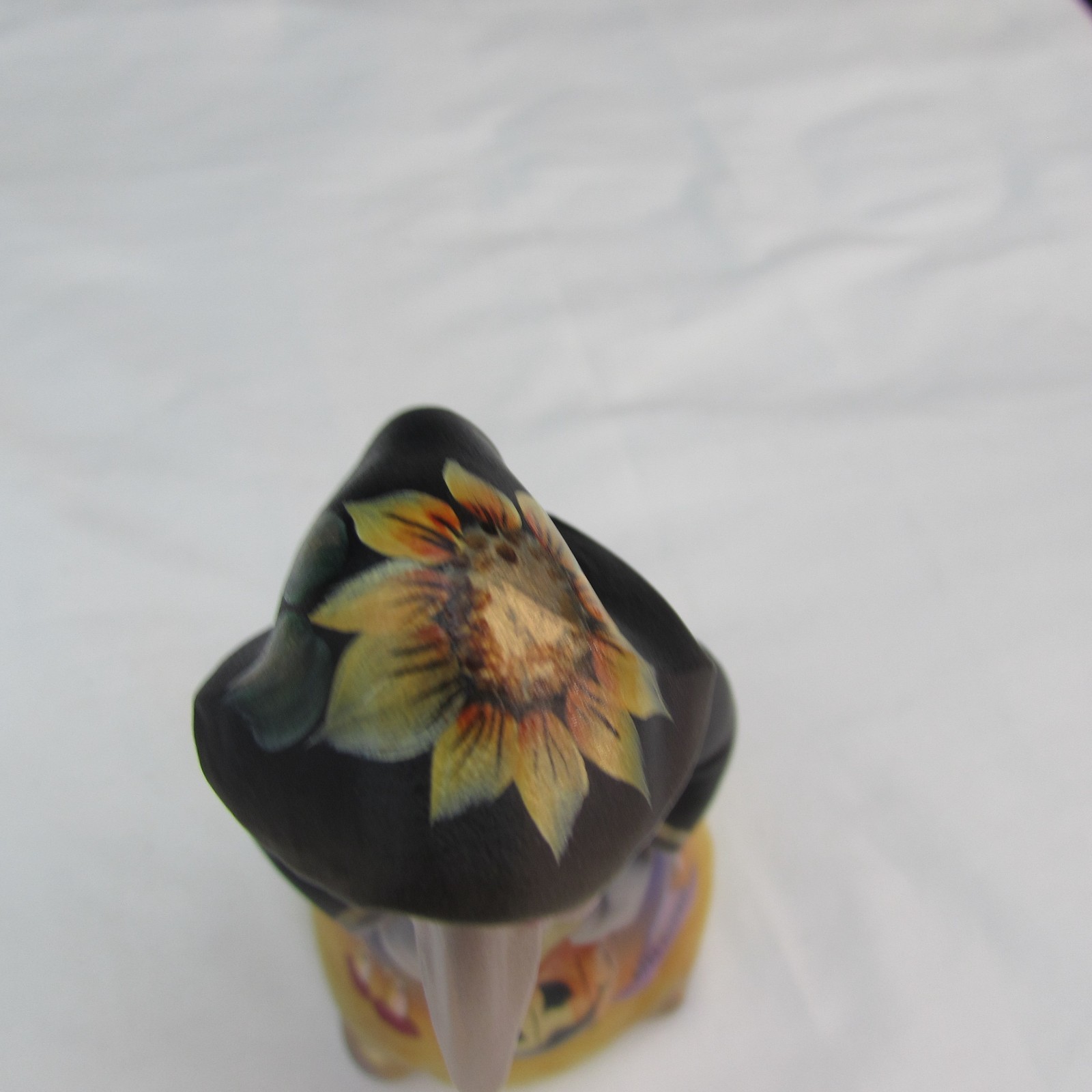Fenton Opal Satin GSE Halloween Pumpkin Hand Painted Witch LE 2018 M131