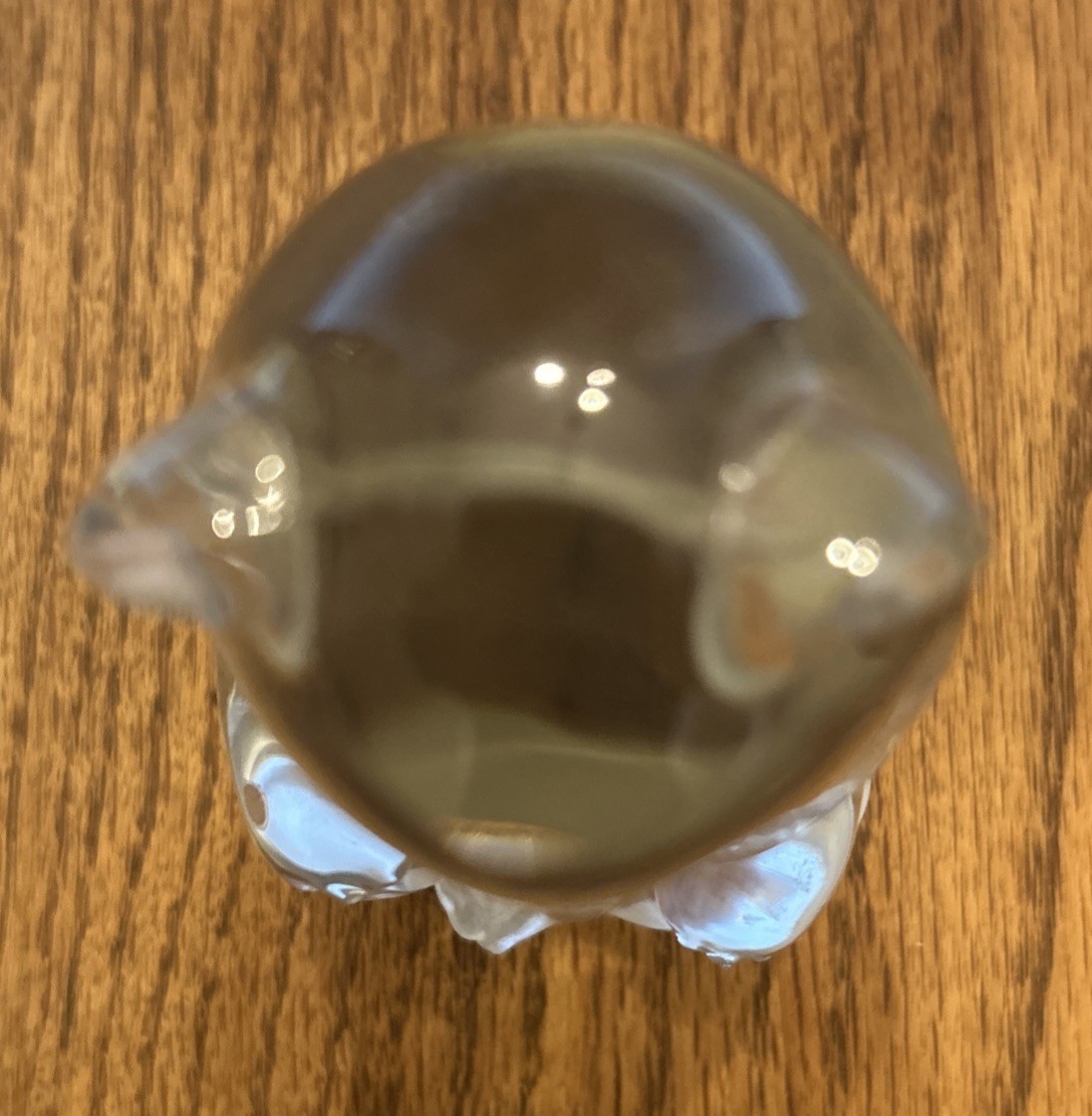 Fenton Sapphire Blue Heart Crystal Glass September Birthday BIRTHSTONE BEAR