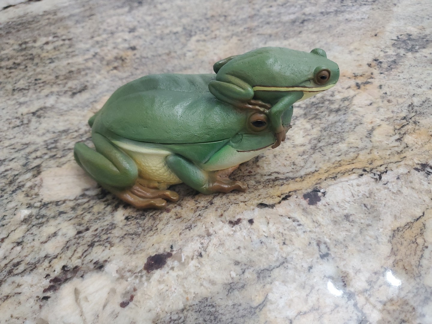 Double Frog box Ceramic for Indoor or Outdoor
