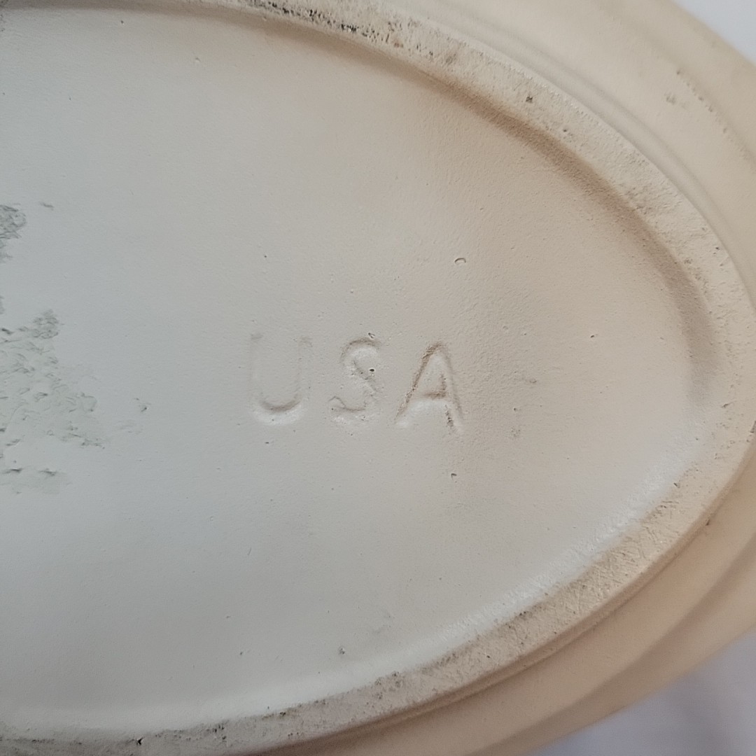 McCoy Scandia Oval Planter Mid Century MCM Pottery USA #33 Cream Tan Beige