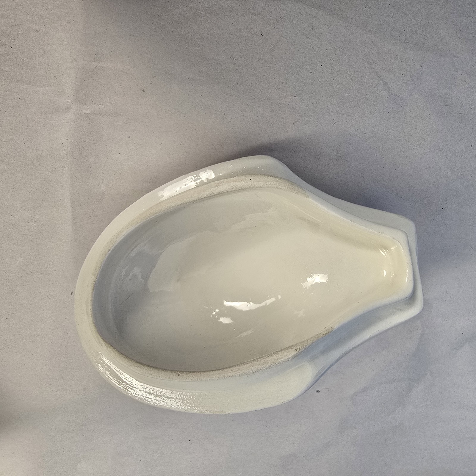 VTG Meiselman Imports Italian Ceramic White Rabbit Covered Candy Dish w/ Daisies