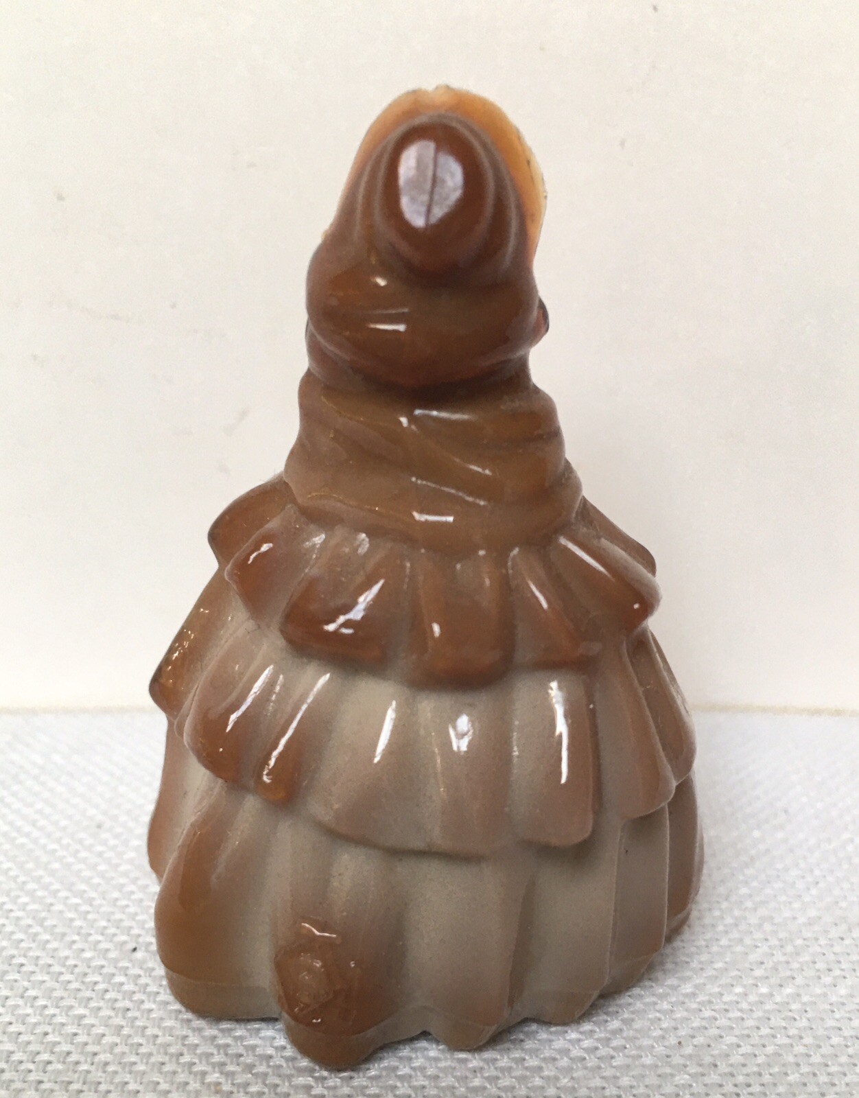 Boyds Crystal Glass Chocolate Slag Nancy Miniature Figurine Colonial Doll