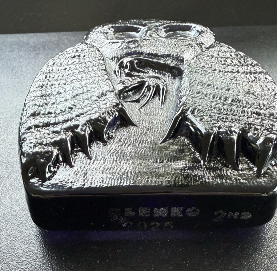 Blenko Glass Bookend 2423 – Mothman
