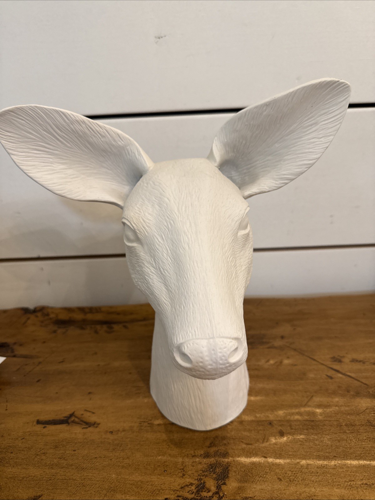 Anthropologie Cholet Deer Head Dual Flower Vase Woodland Doe 10.5 inch tall