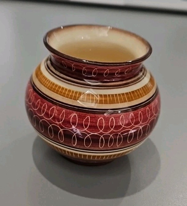 Paul Masserli Poterie de Gruyere Ceramic Pot Vase 2.5″ Switzerland