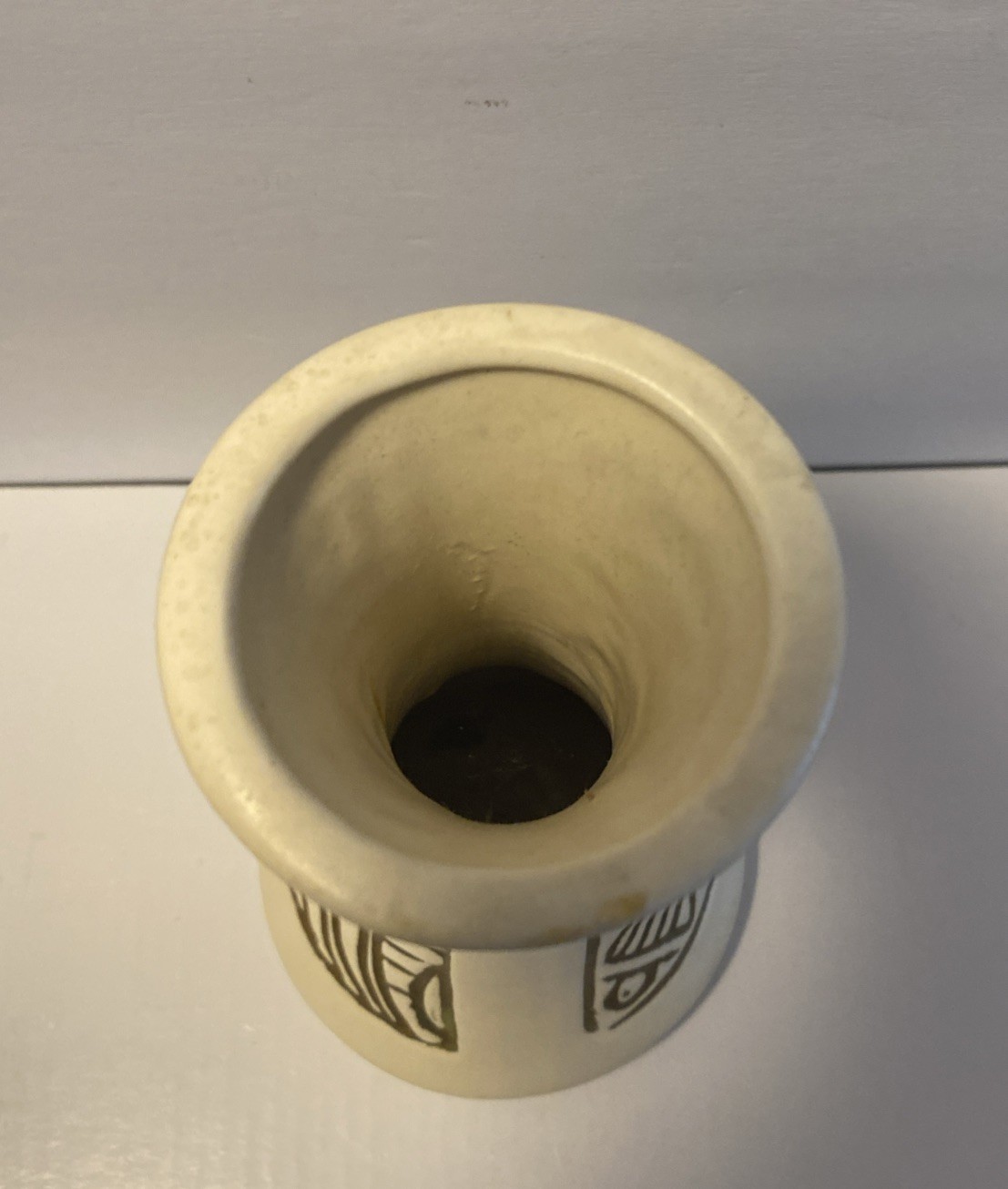Vtg Southwest Tribal Style Bud Vase Pottery Made In America 6.5″ Tall