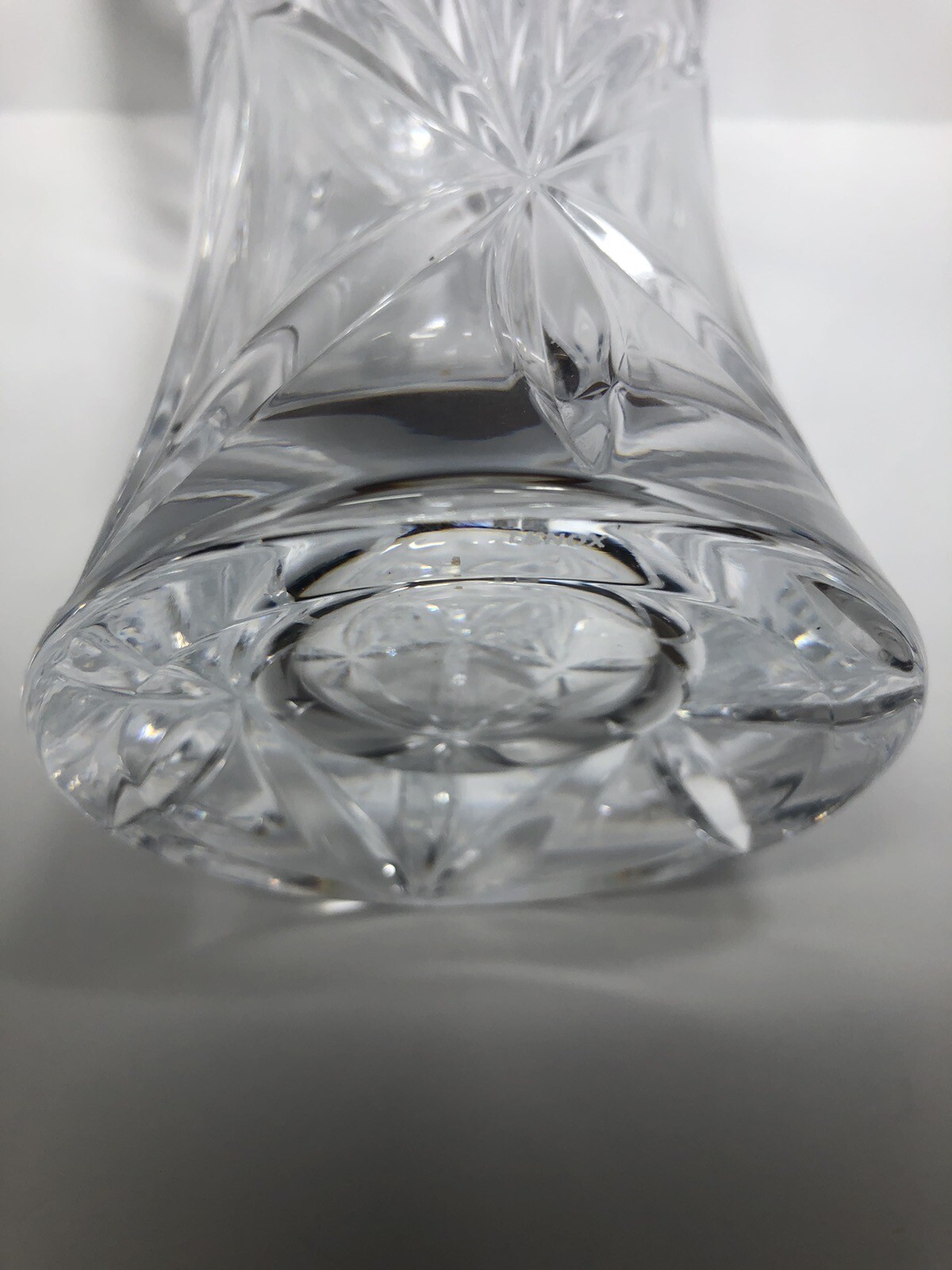 Lenox Meadow Crystal Bud Vase 9-1/2″ Scalloped Rim Germany New With Tag No Box