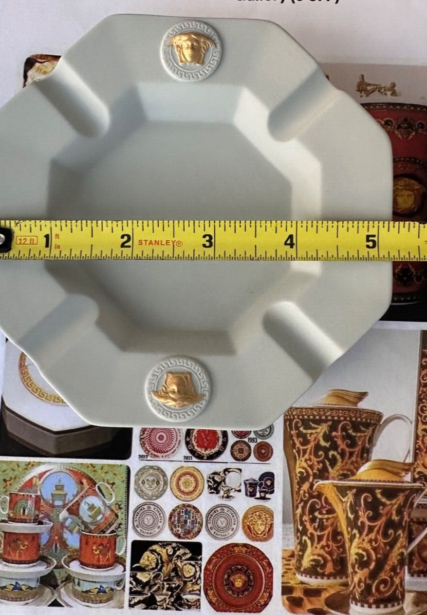 Versace Ashtray Gorgona Medusa table dinner Home Rosenthal Prestige Gift idea