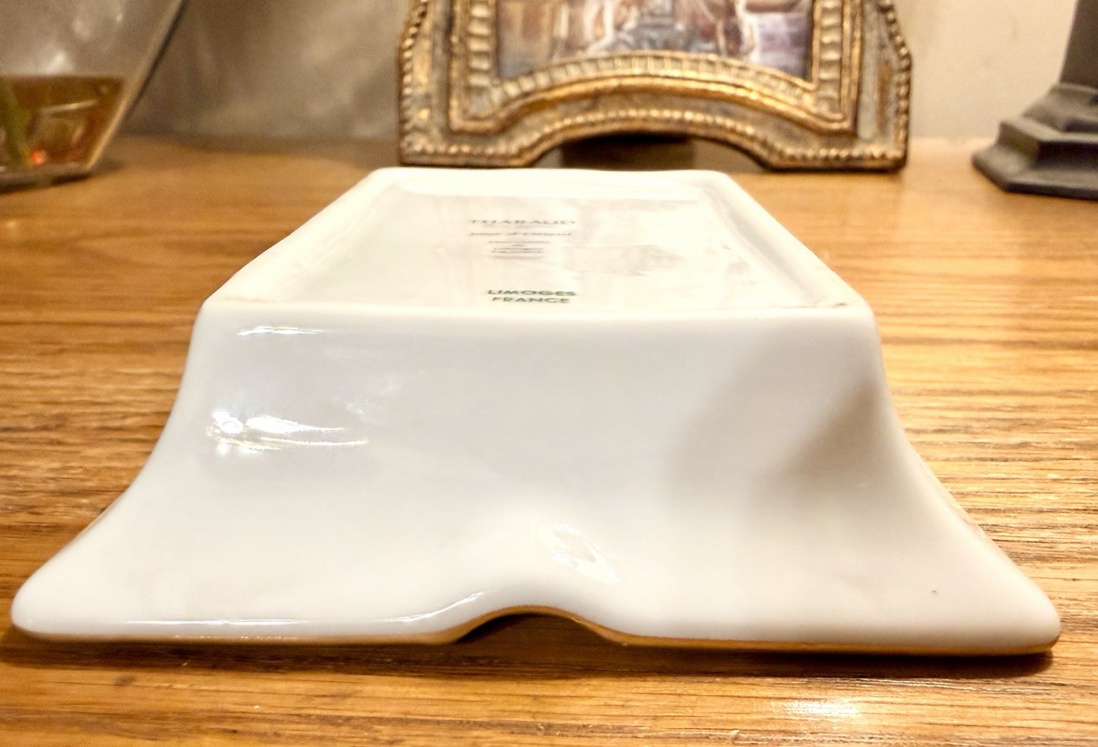 Ashtray LIMOGES THARAUD Jour D’Orient Union Limousine — Porcelain— Beautiful!