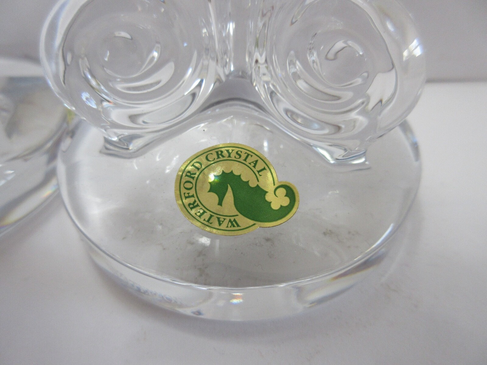 Waterford Crystal Seahorse Shape Candlesticks Set of 2 – 6″ – Pair – # 40007291