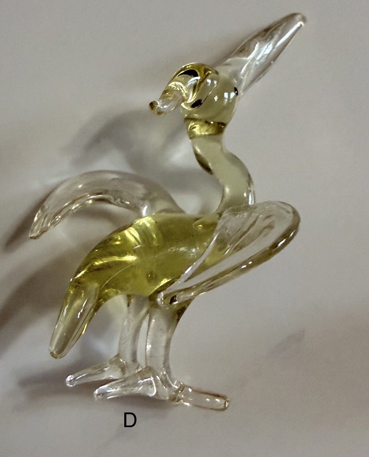 10 Vintage Miniature Blown Glass Bird Figurines Trinkets