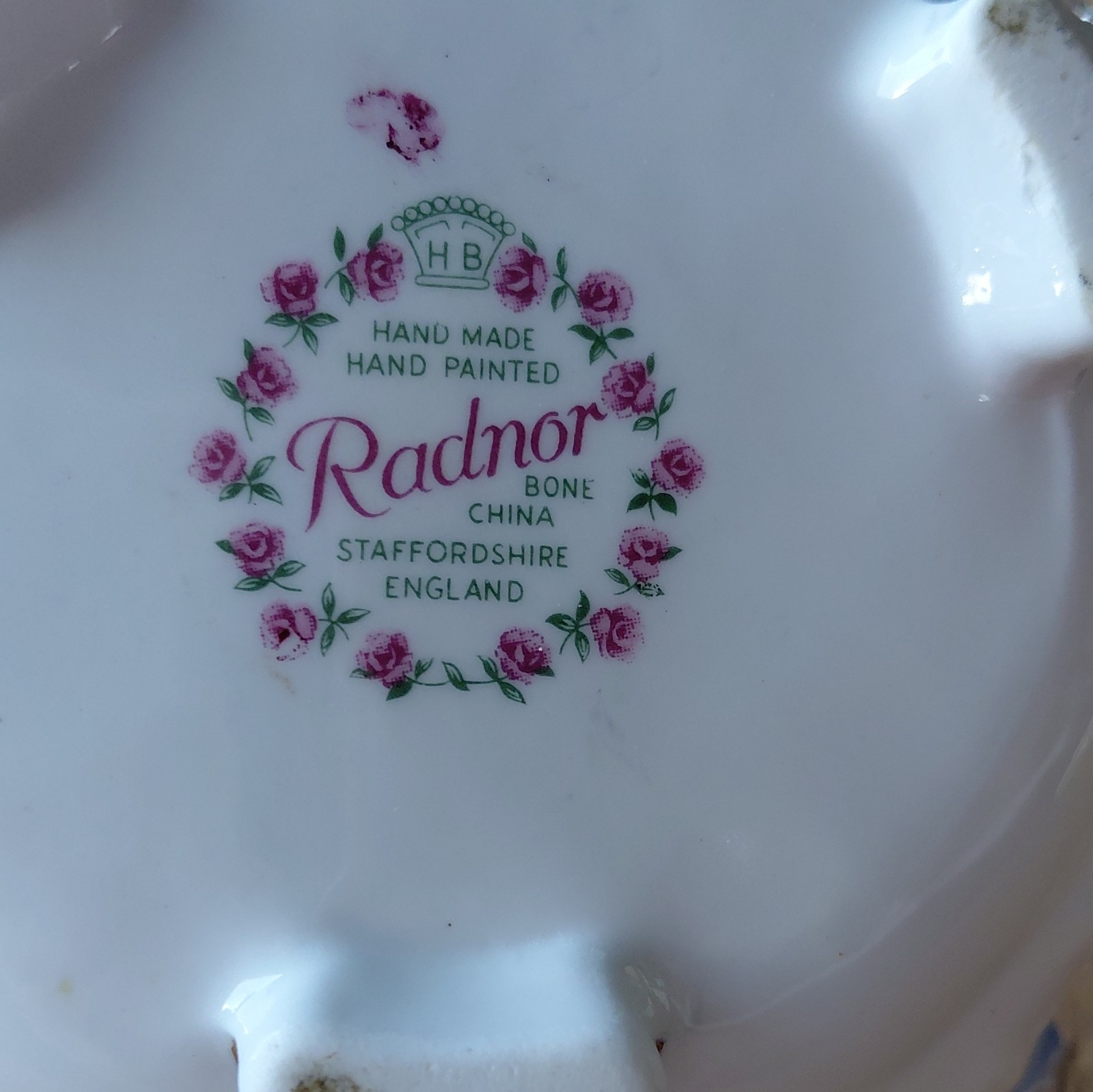 Radnor Hand Painted Bone China Flower Figurine Staffordshire England