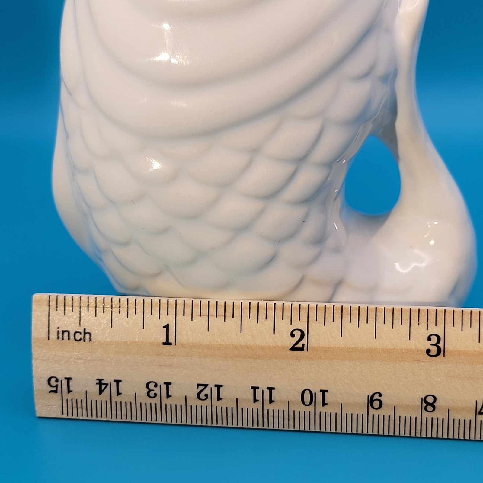 Coastal Living Seascapes White Fish Vase Ceramic Coastal Beach Nautical Decor